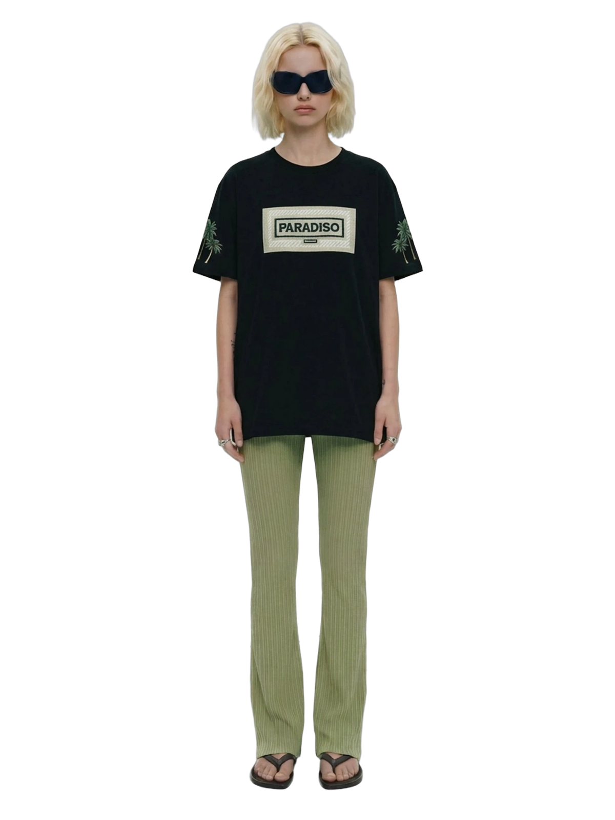 Campi Elysii Black Tee, women's cut