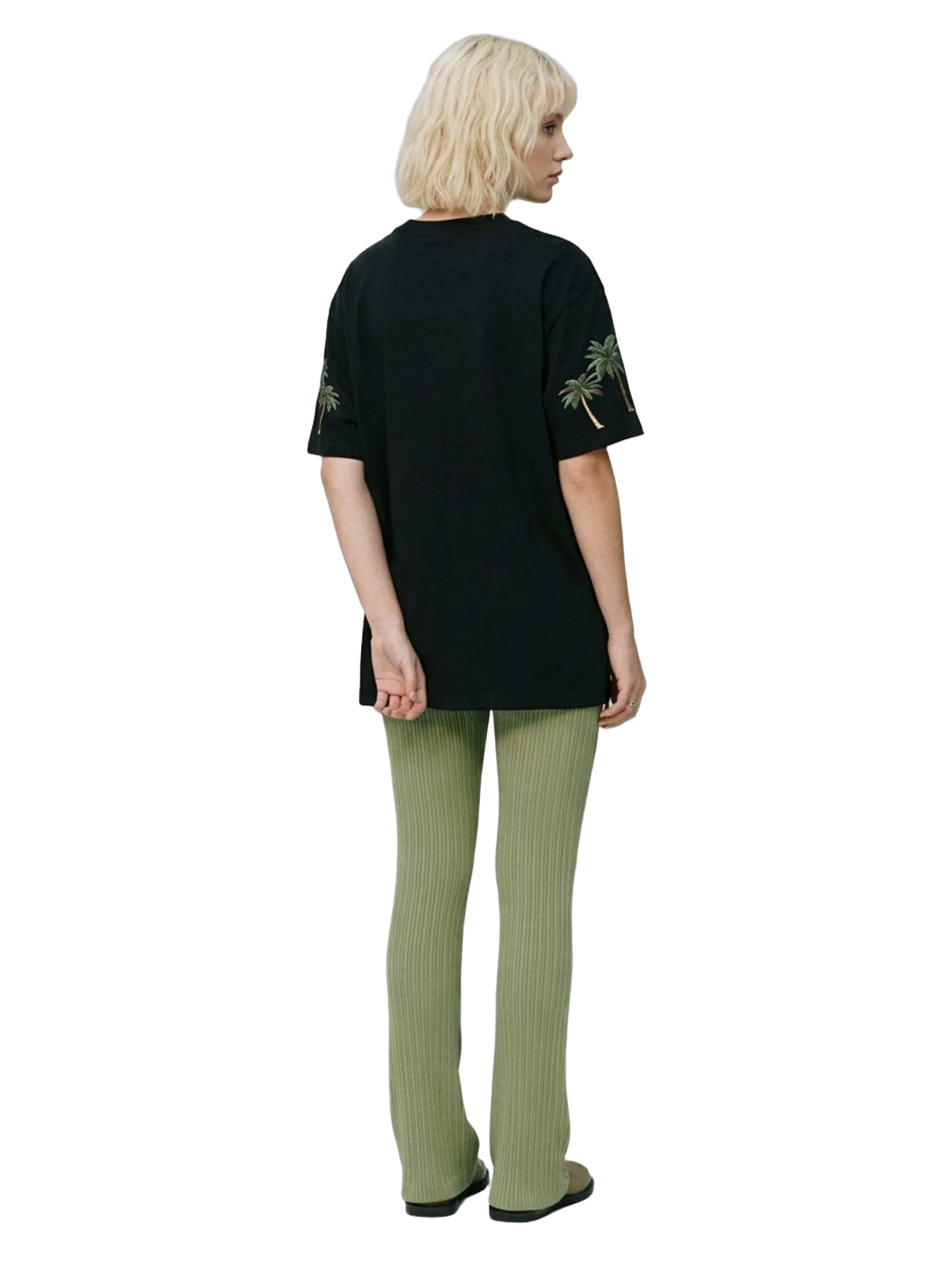 Campi Elysii Black Tee, women's cut
