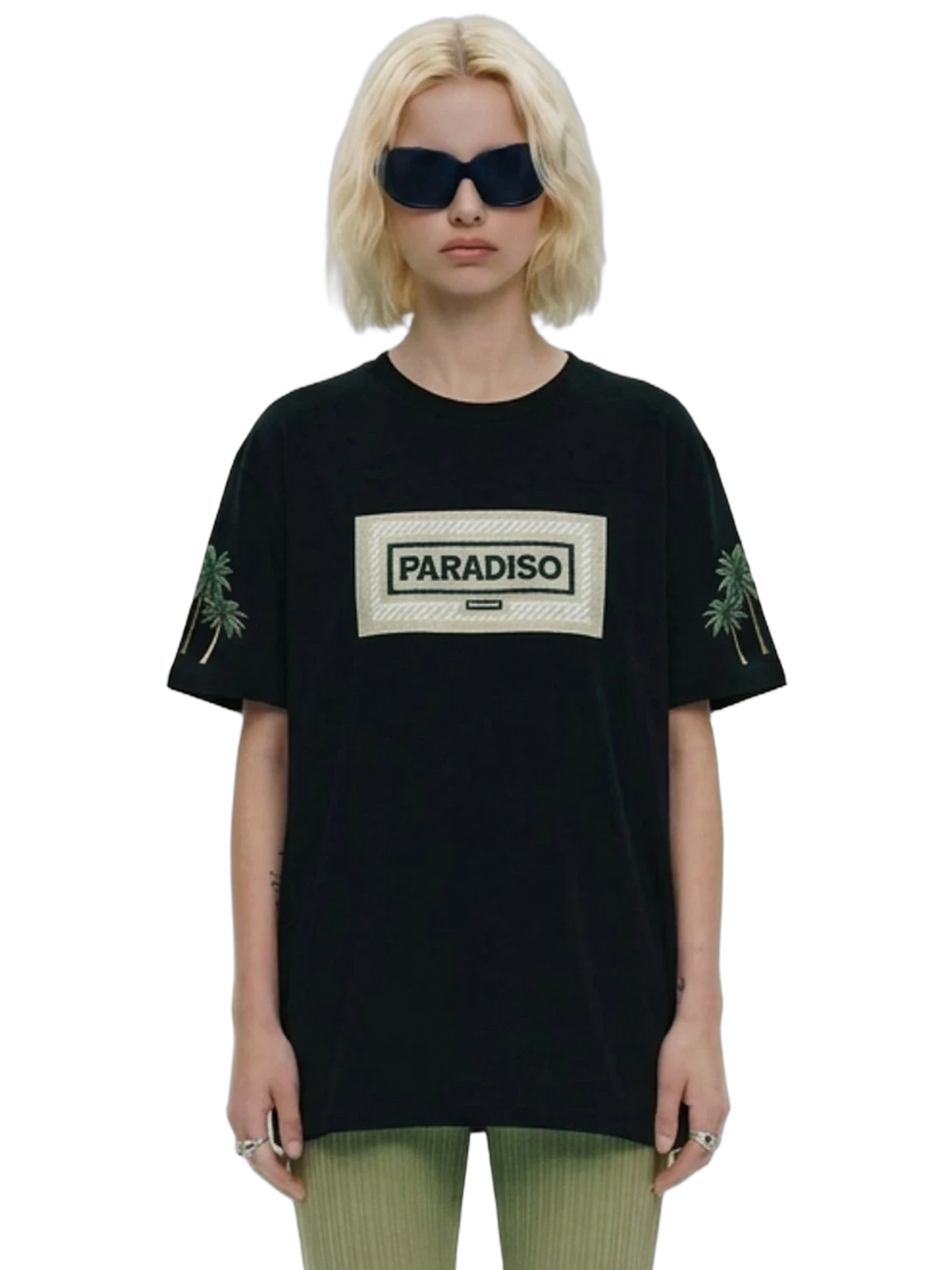 Campi Elysii Black Tee, women's cut