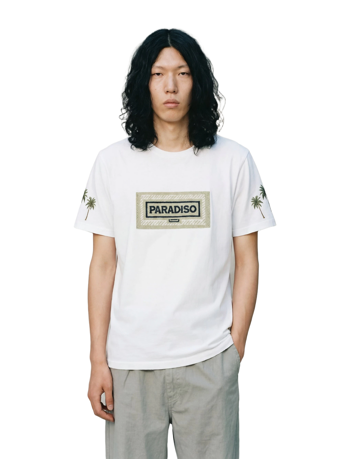 Campi Elysii Tee in white, men's cut