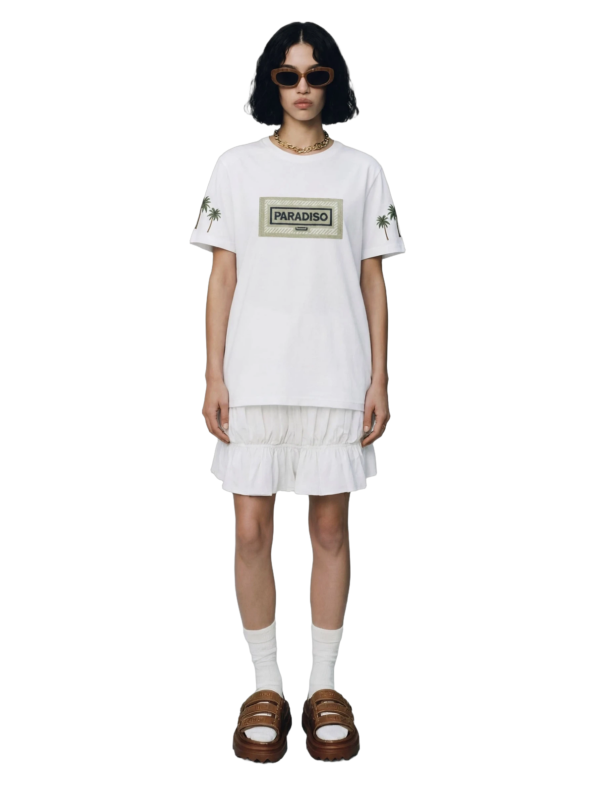 Campi Elysii Tee in white, women's cut