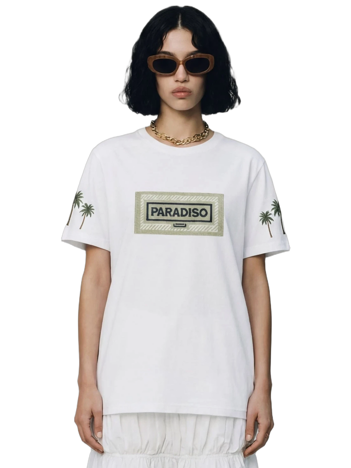 Campi Elysii Tee in white, women's cut
