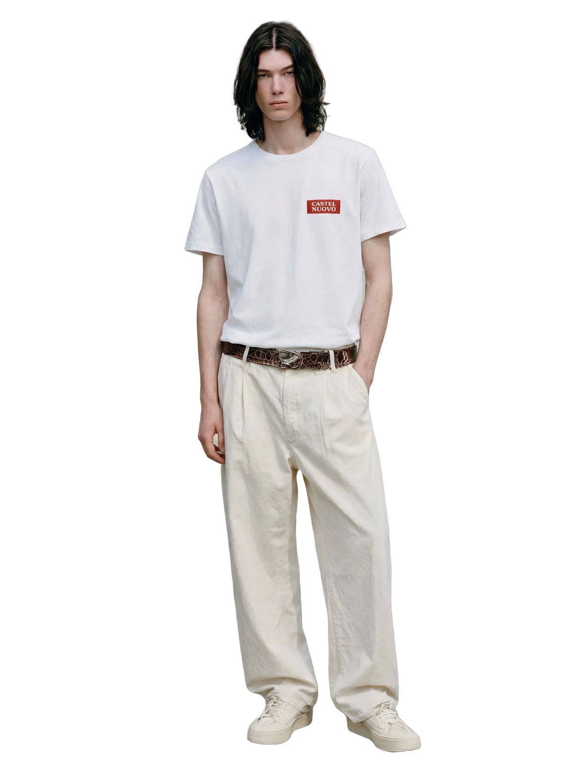 Cerambyx Tee in white, men's cut
