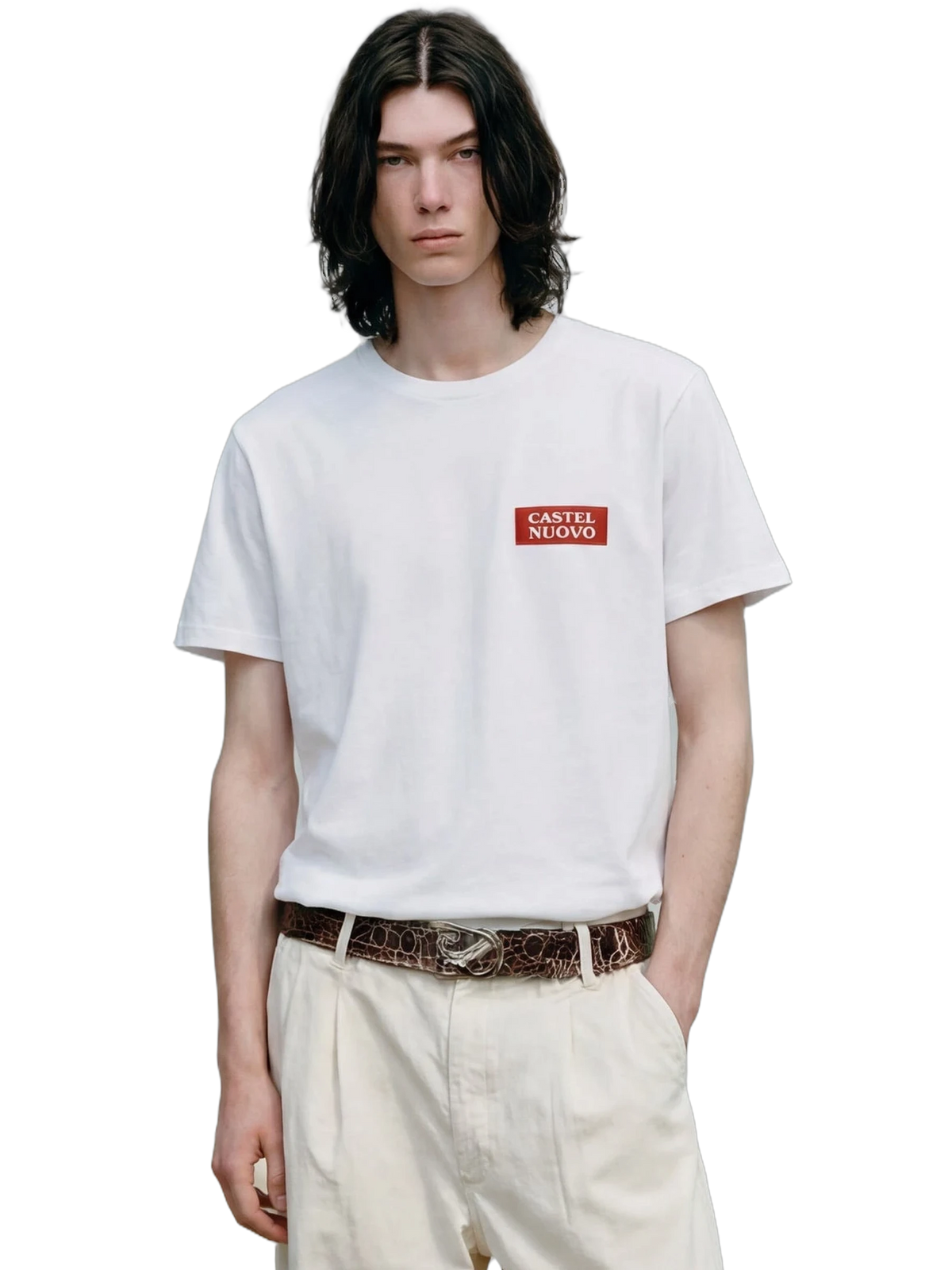 Cerambyx Tee in white, men's cut