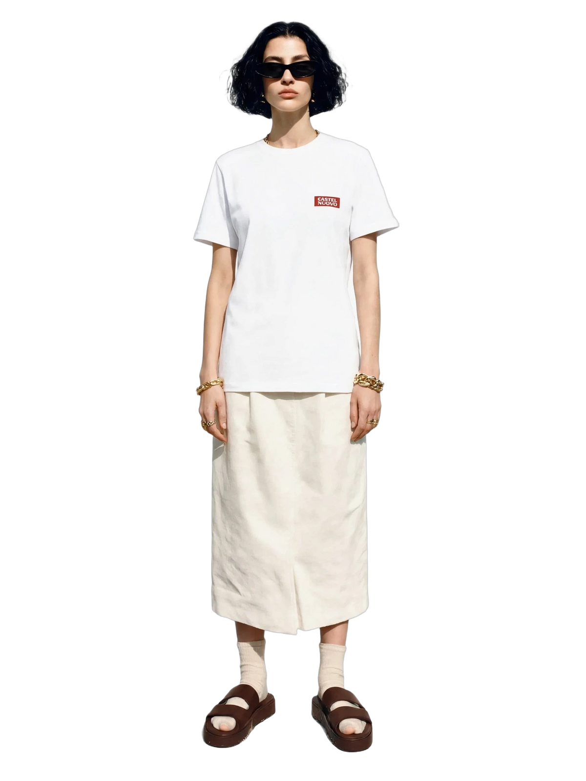 Cerambyx Tee in white, women's cut