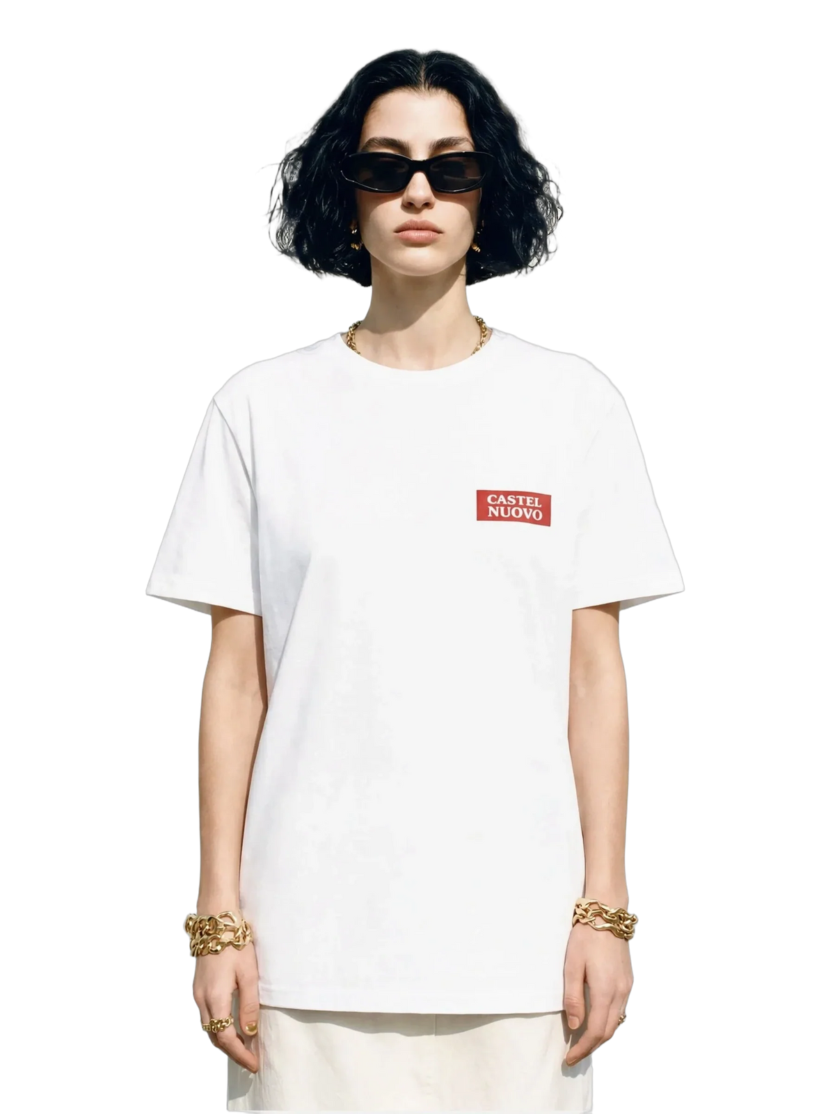 Cerambyx Tee in white, women's cut