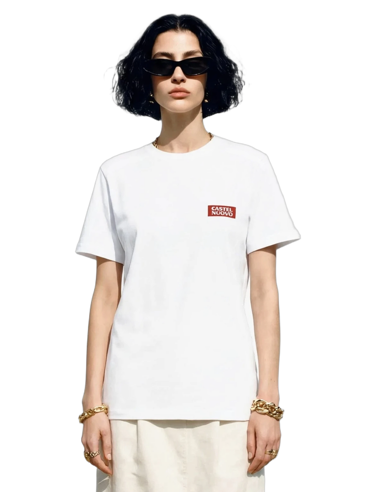 Cerambyx Tee in white, women's cut