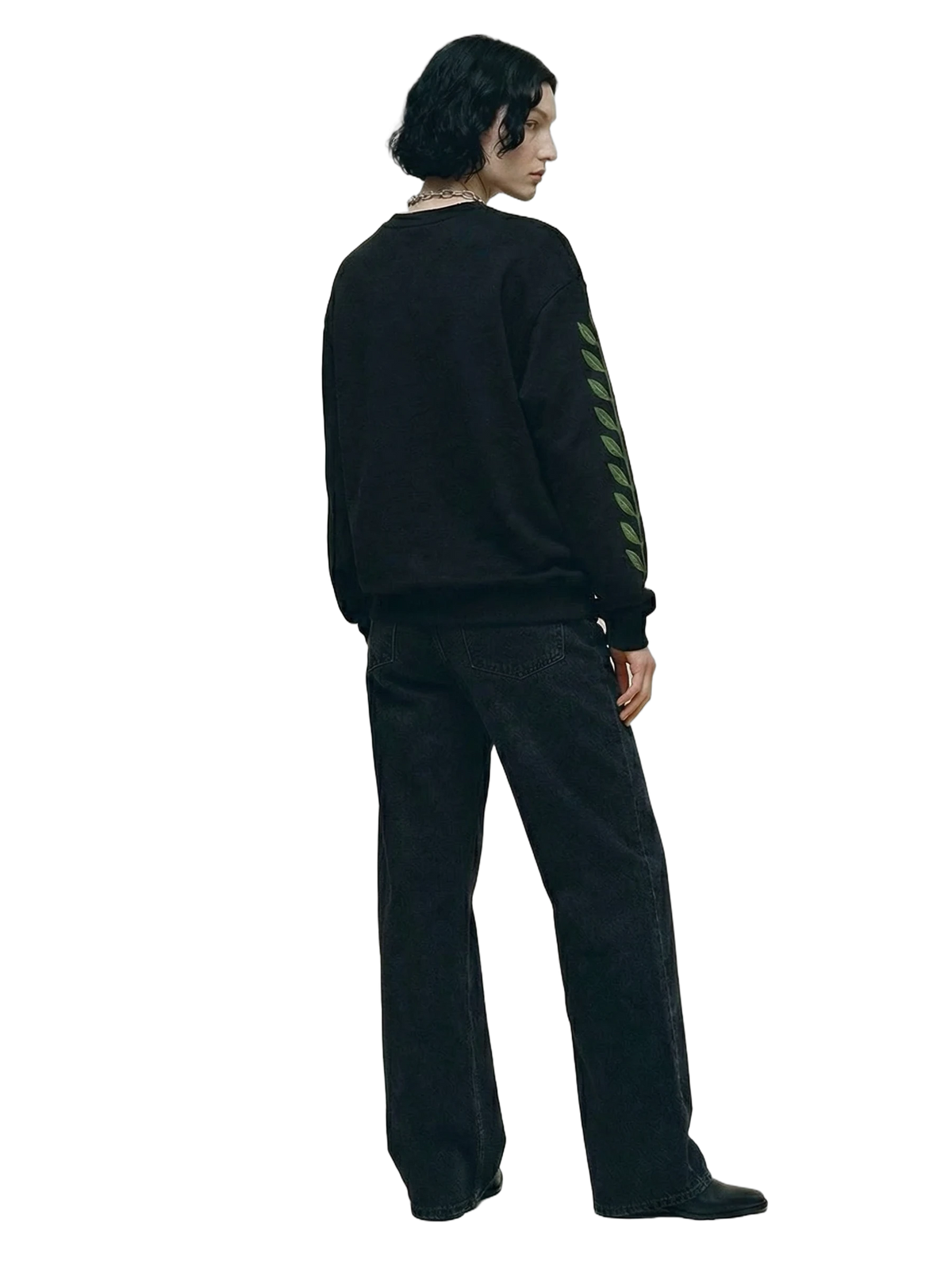 Civitas Crewneck in black, women's cut