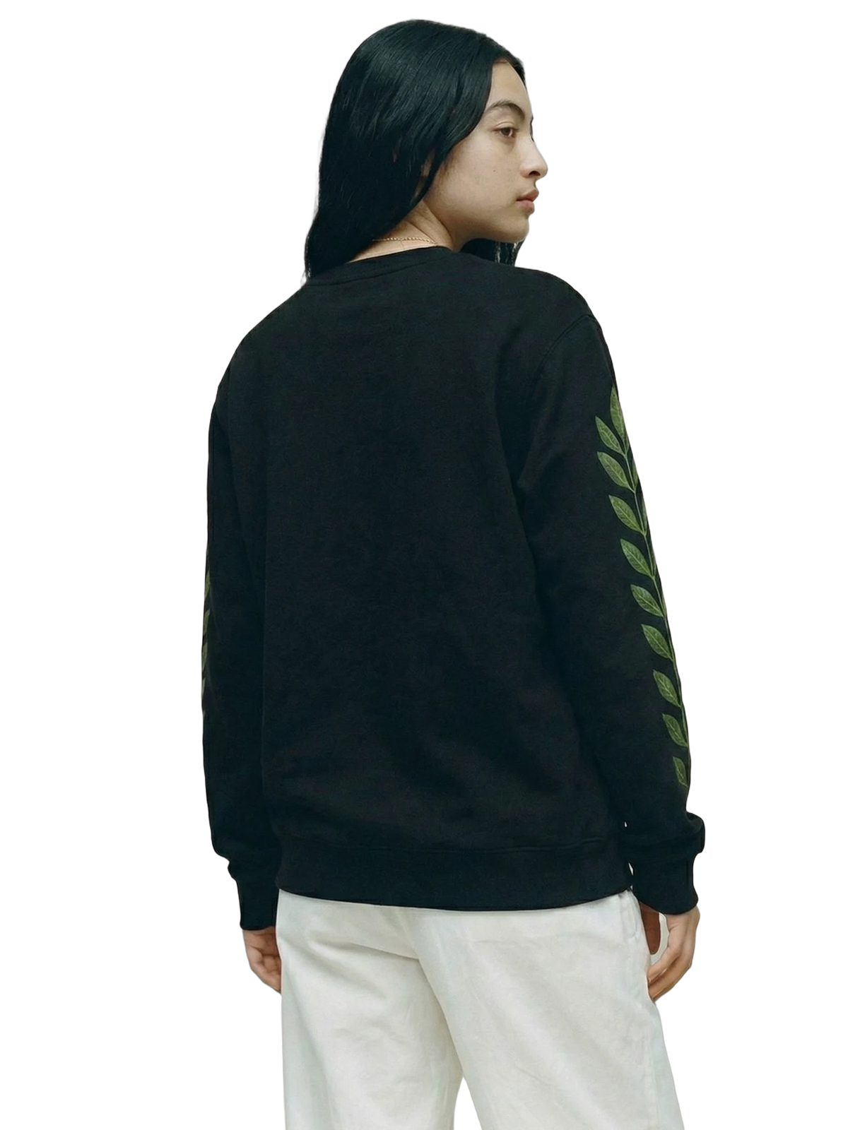 Civitas Crewneck in black, women's cut