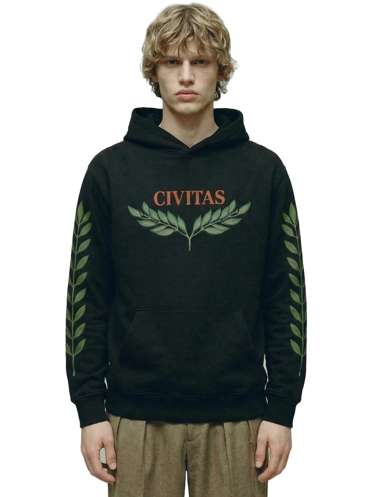Civitas Hoodie in black, men's cut