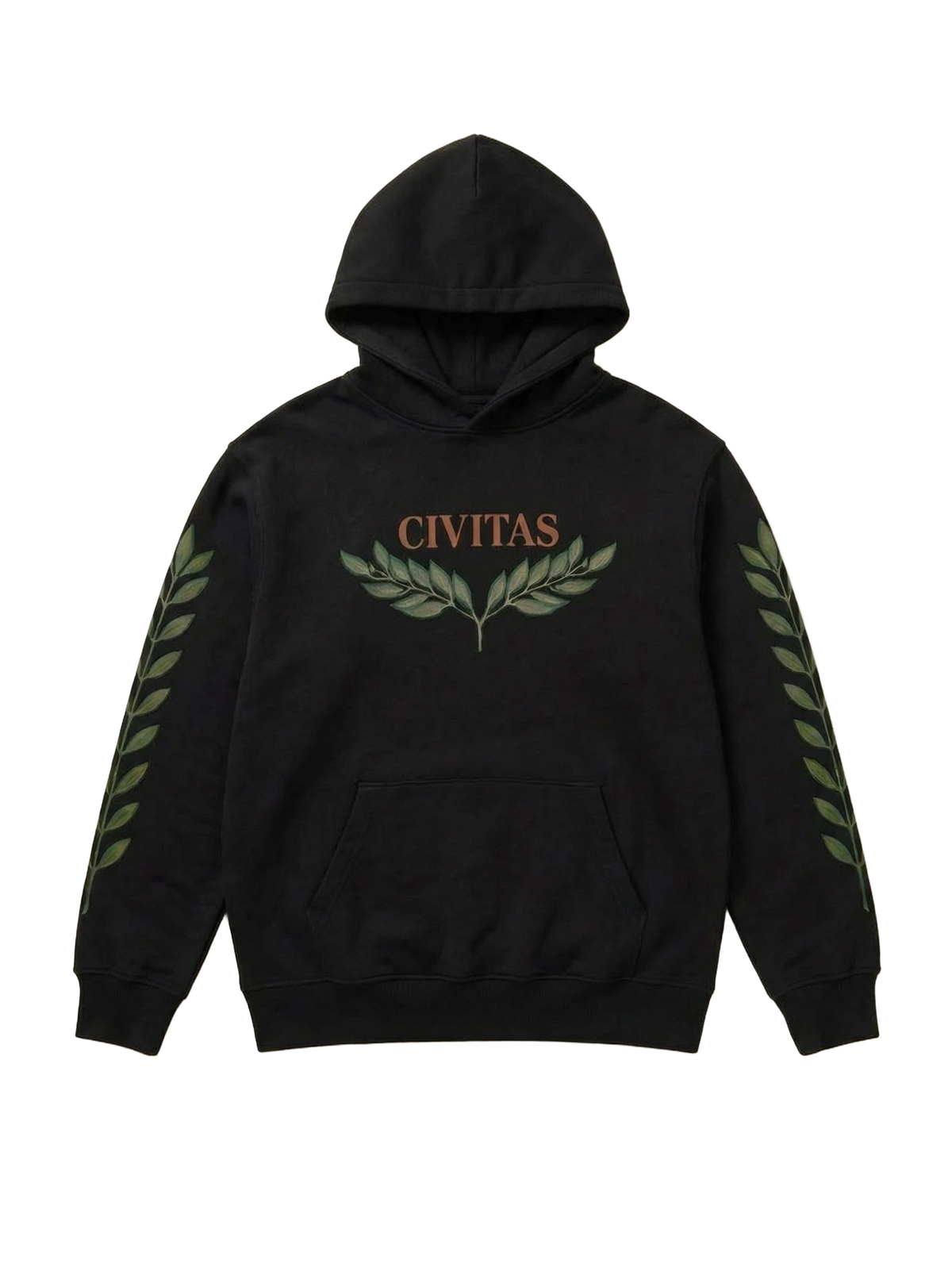 Civitas Hoodie in black, men's cut