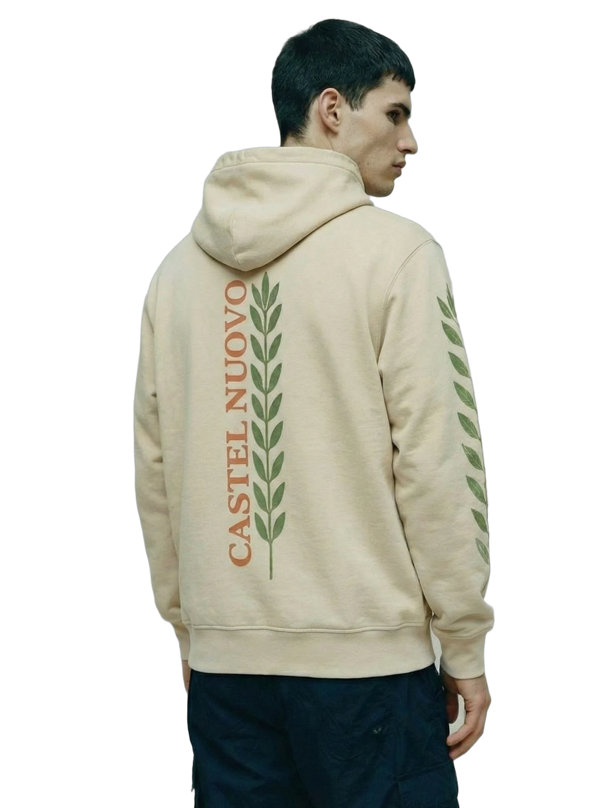 Civitas Hoodie in ivory, men's cut