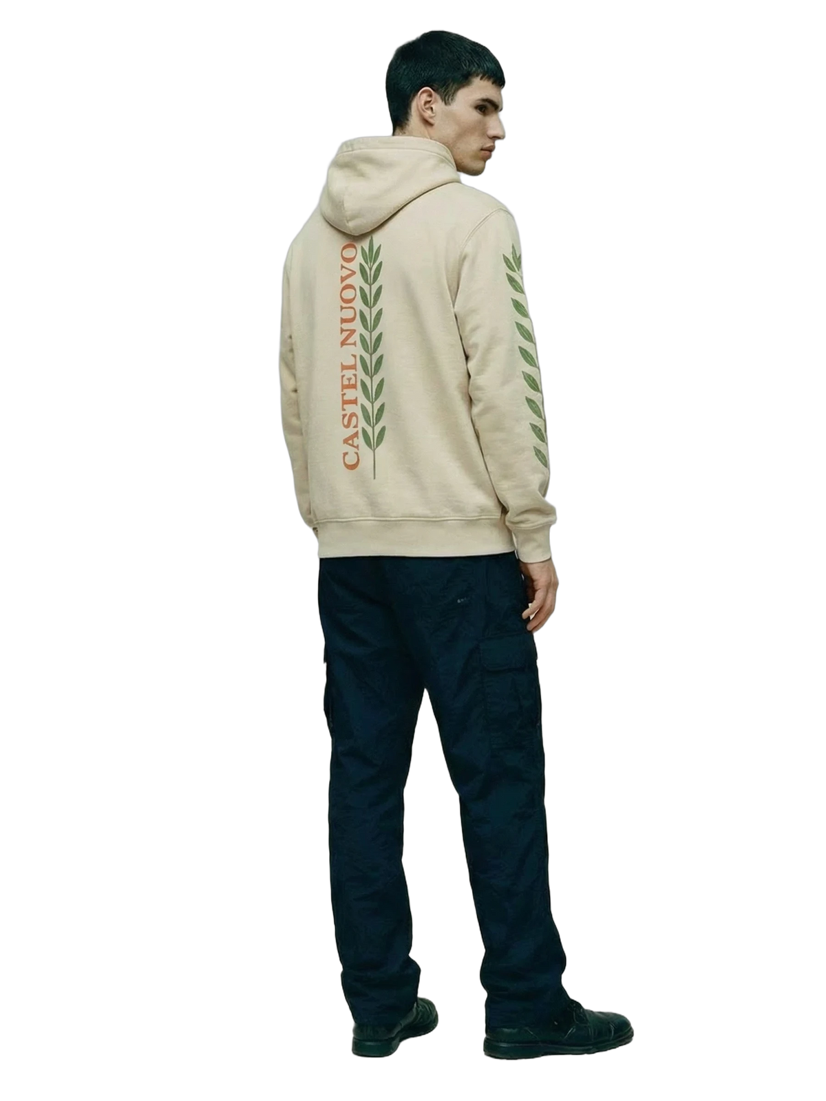 Civitas Hoodie in ivory, men's cut