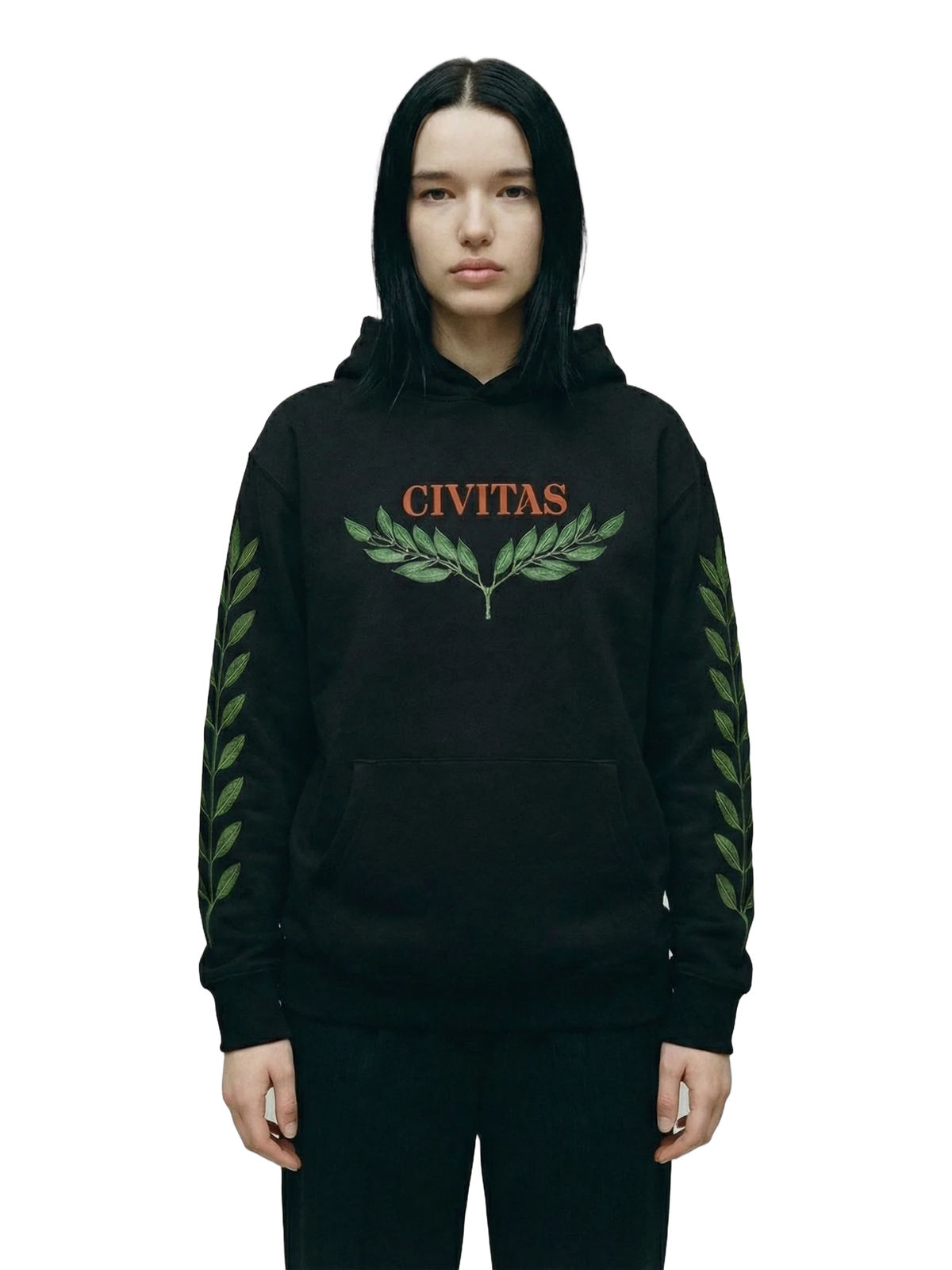 Civitas Hoodie in black, women's cut