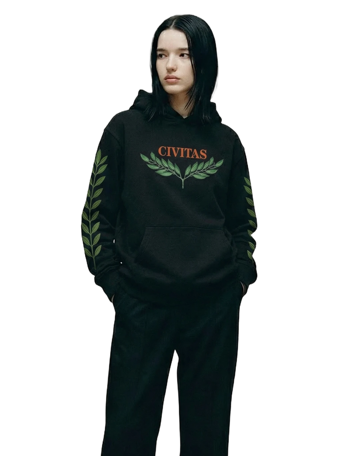 Civitas Hoodie in black, women's cut