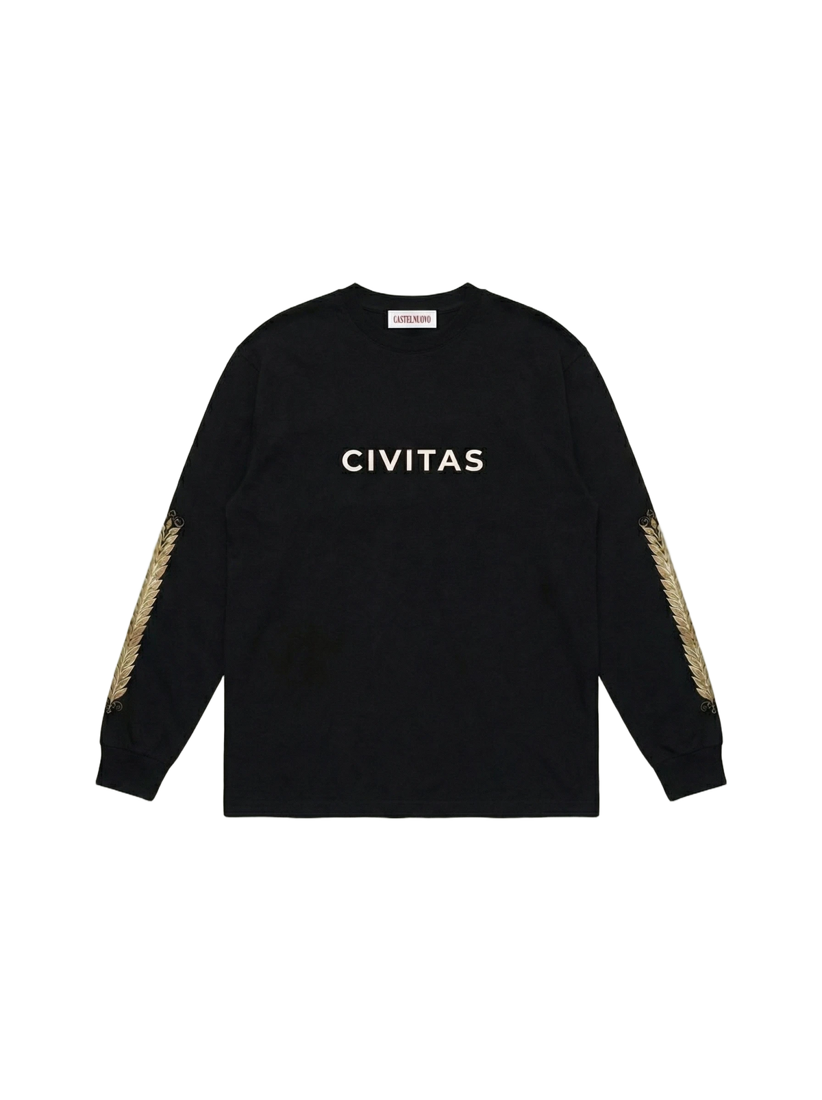 Civitas Longsleeve in black, men's cut