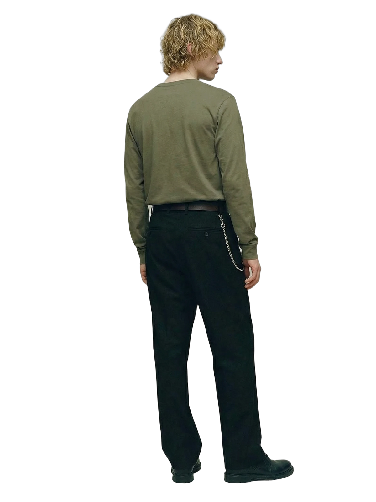 Civitas Longsleeve in military green, men's cut