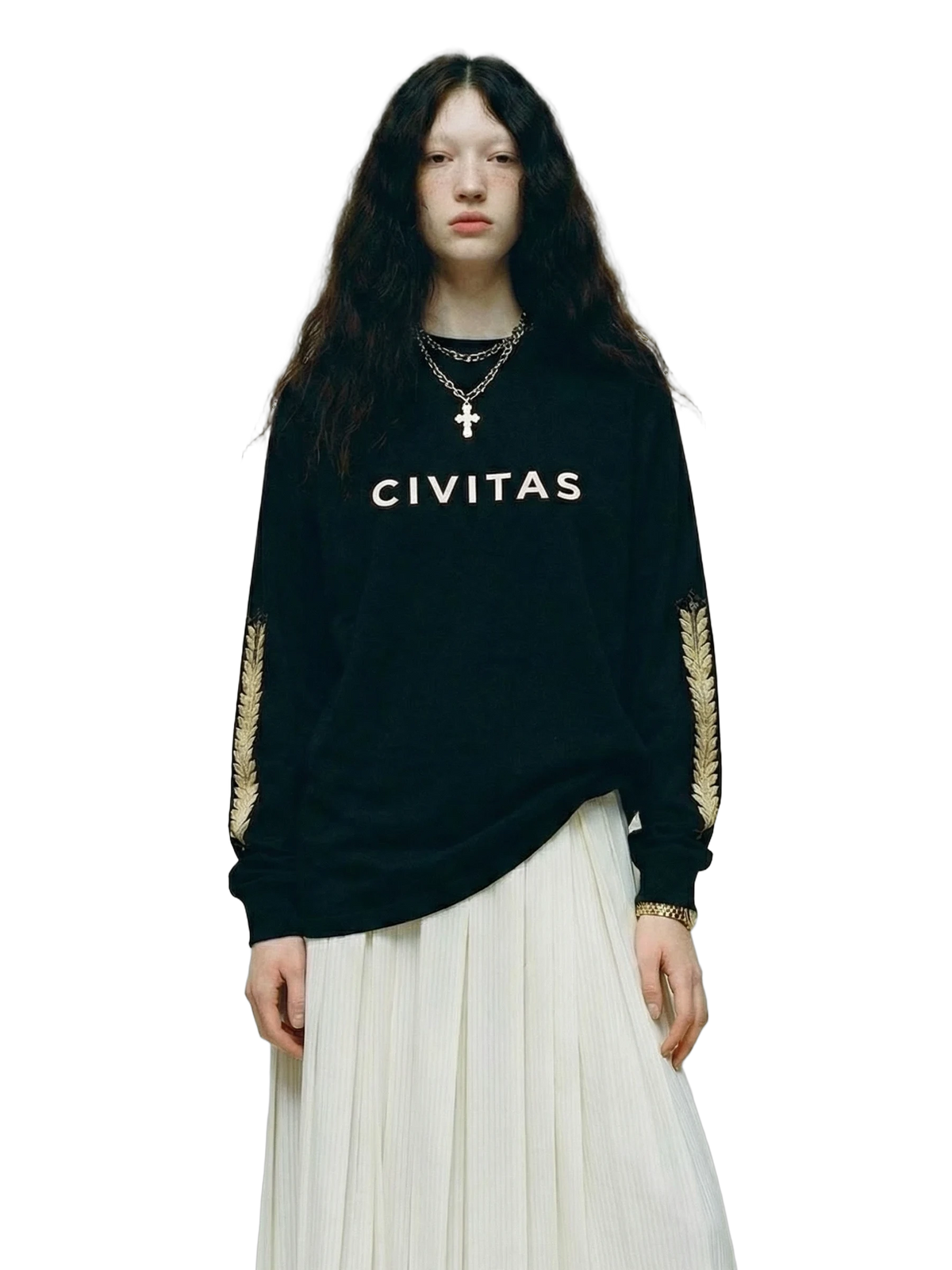 Civitas Longsleeve in black, women's cut
