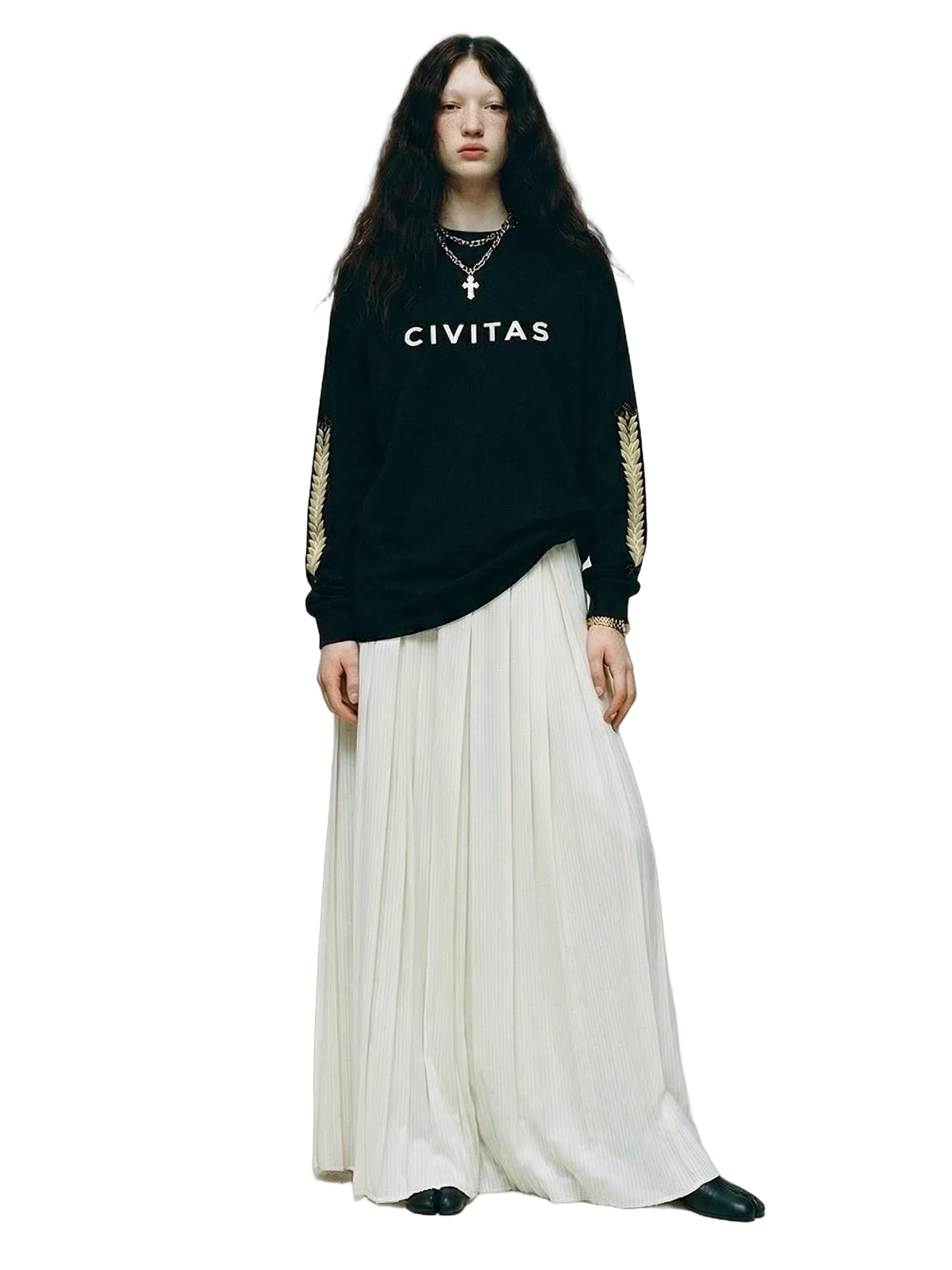 Civitas Longsleeve in black, women's cut