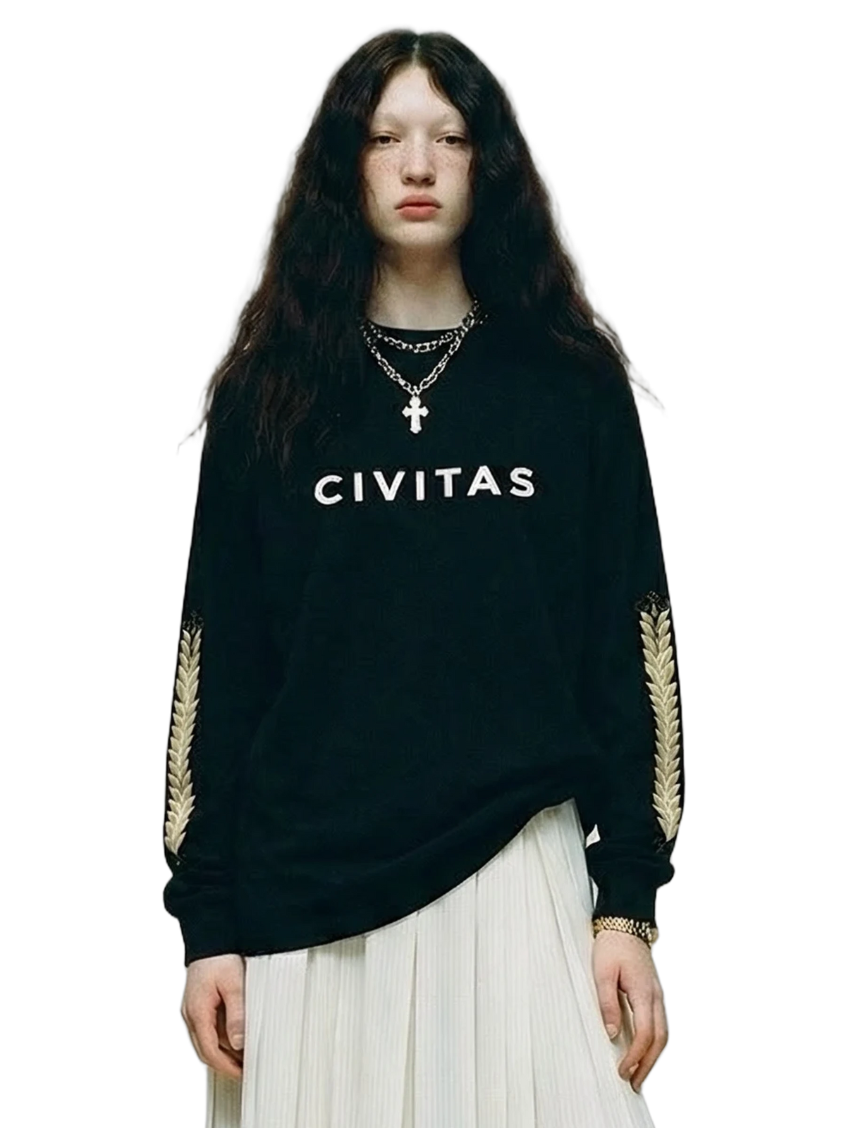 Civitas Longsleeve in black, women's cut