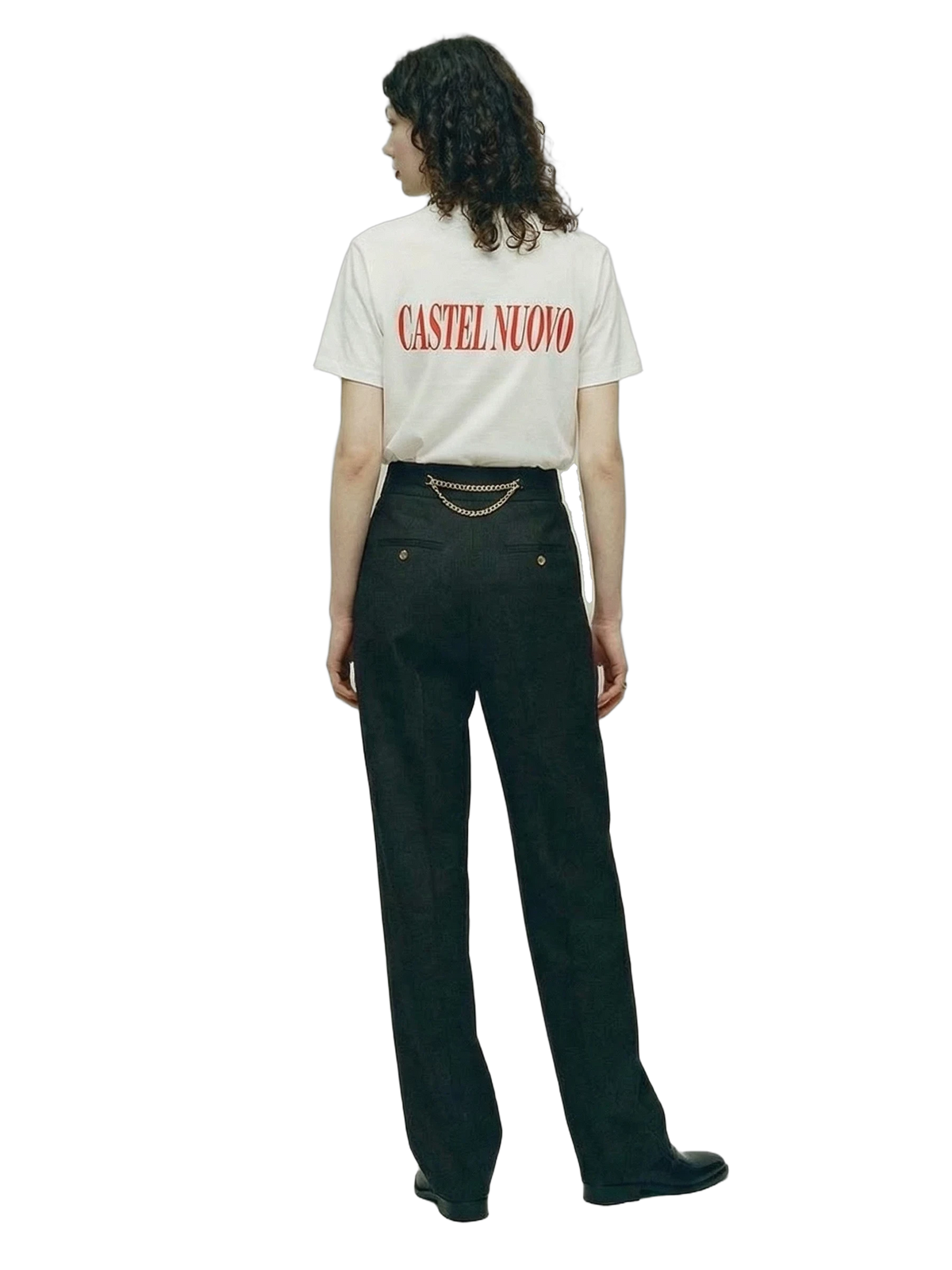 CN Tee in white, women's cut