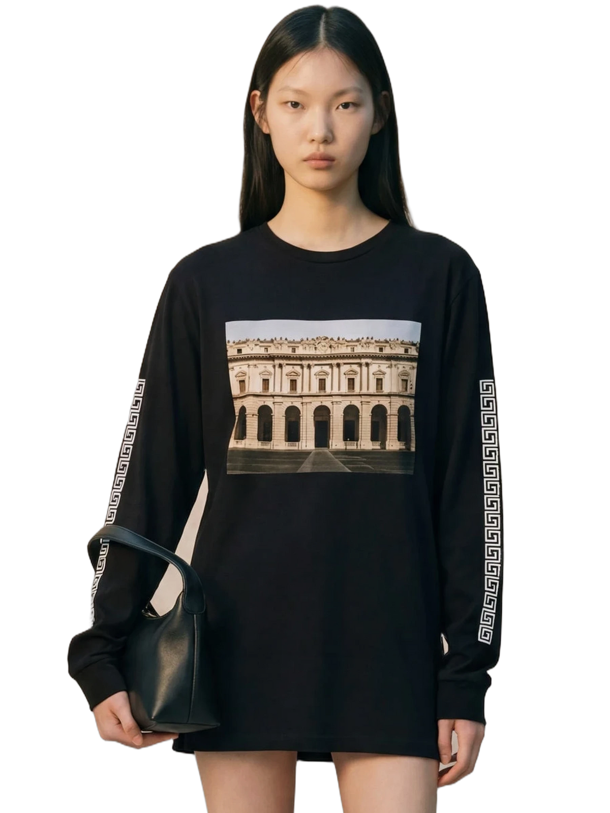 Colosseo Black Long Sleeve, women's cut