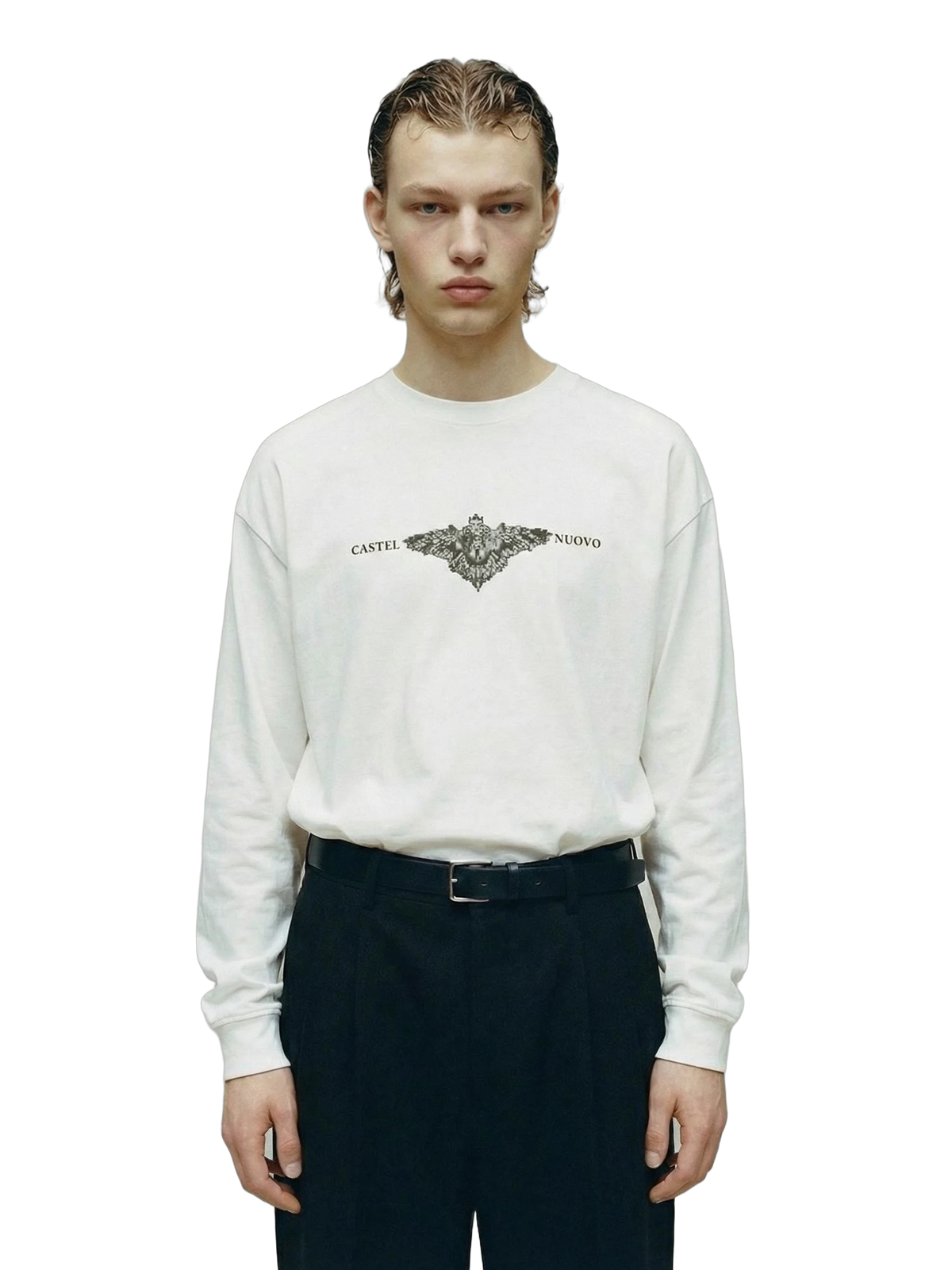 Cresta Longsleeve in white, men's cut