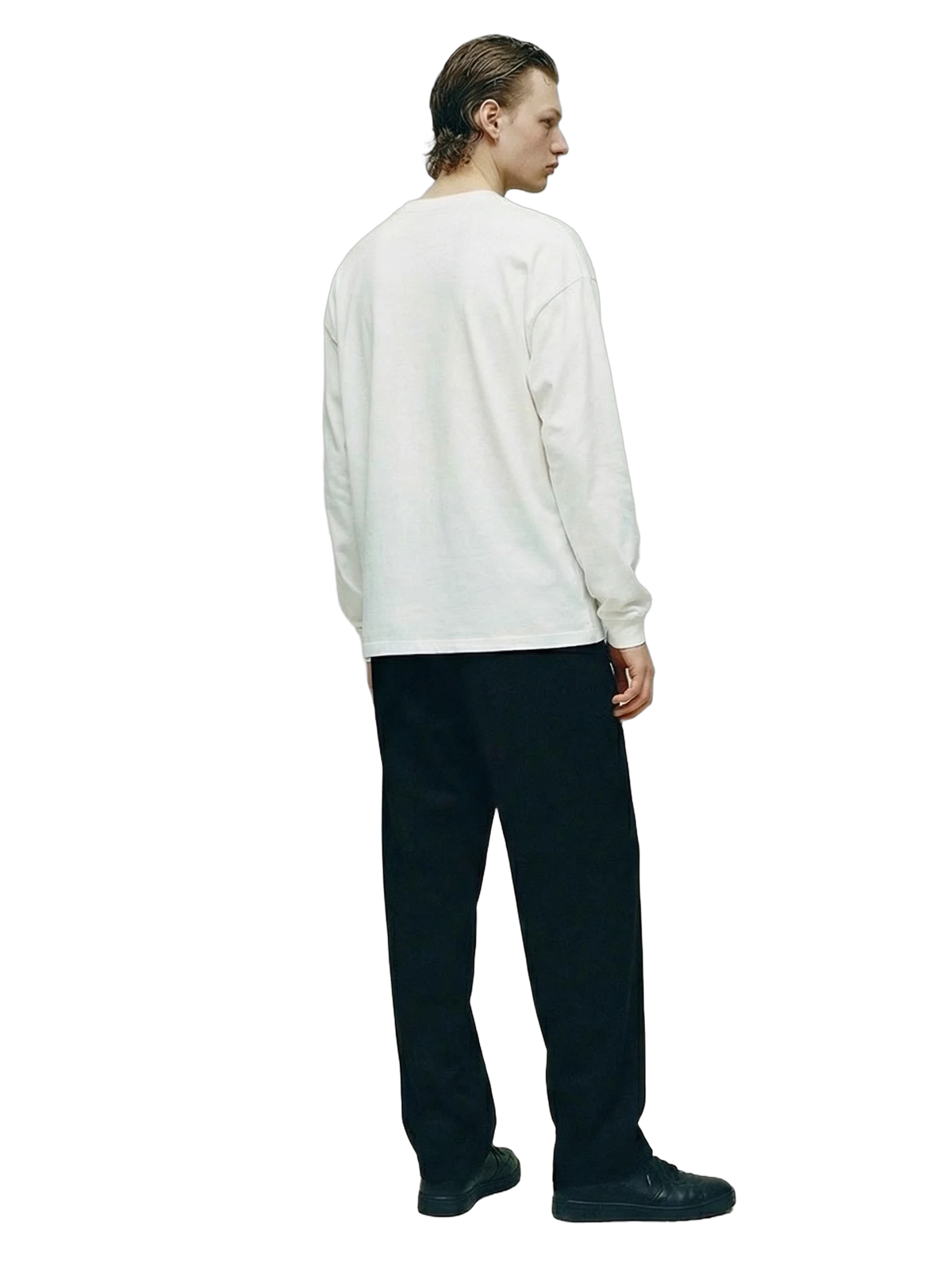 Cresta Longsleeve in white, men's cut