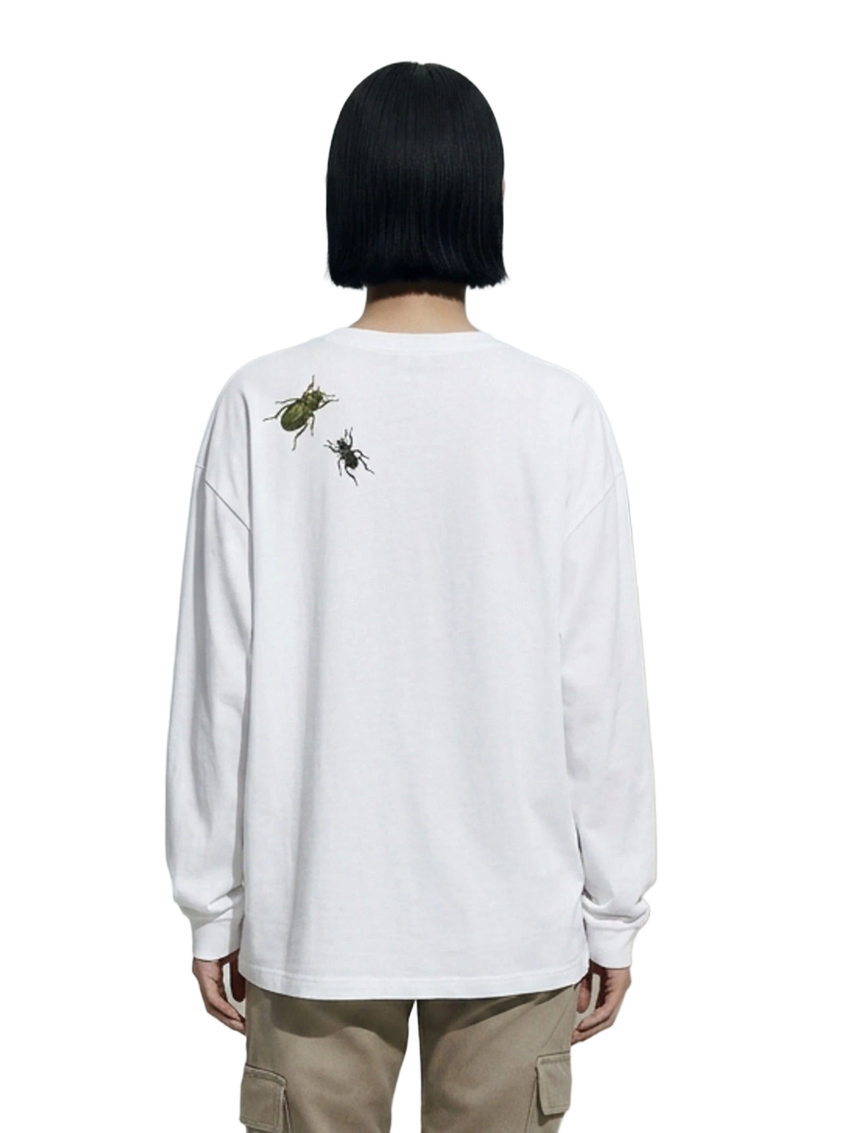 Dahlia X Pinnata Long Sleeve in white, women's cut