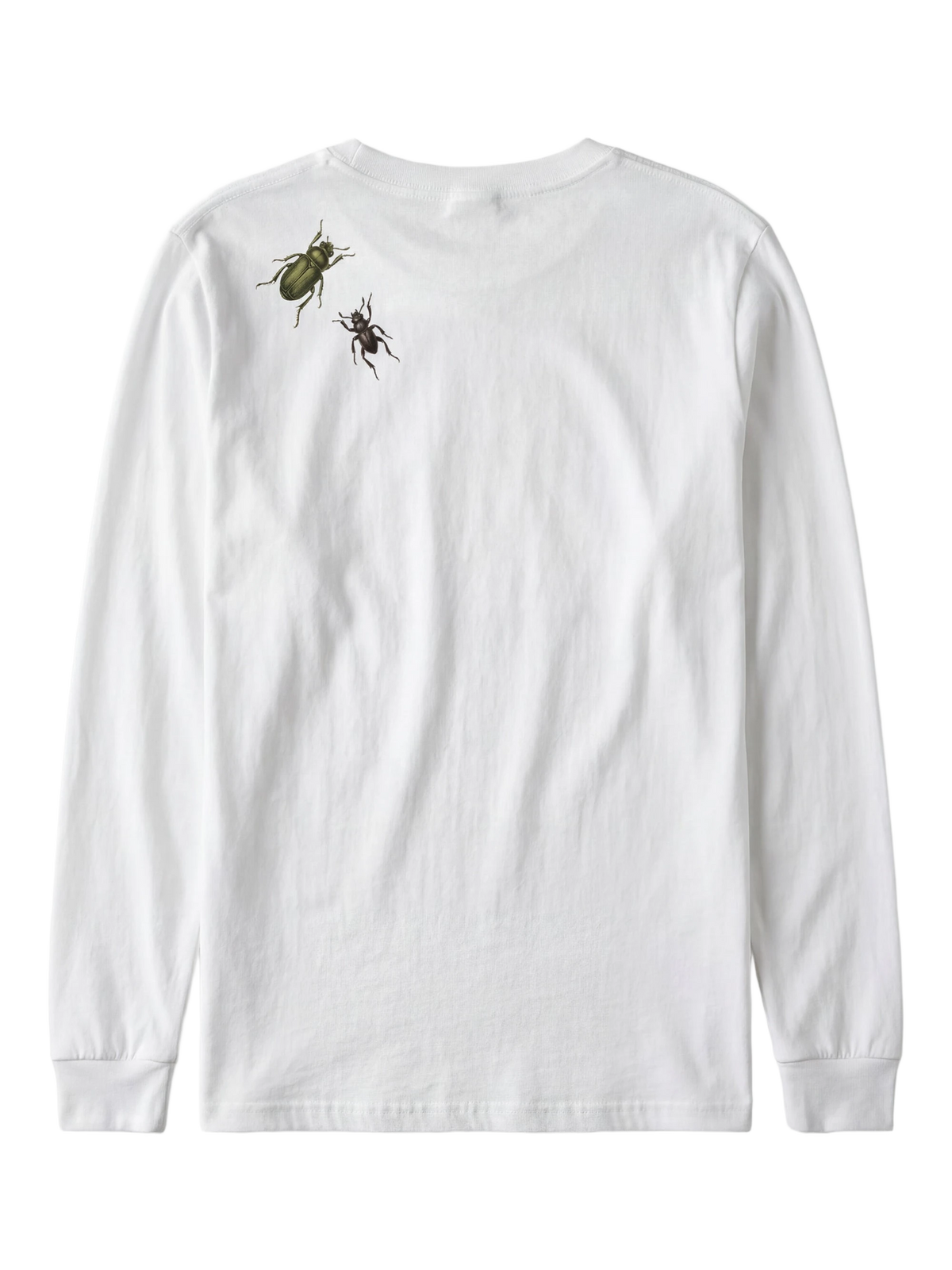 Dahlia X Pinnata Long Sleeve in white, women's cut, flat lay