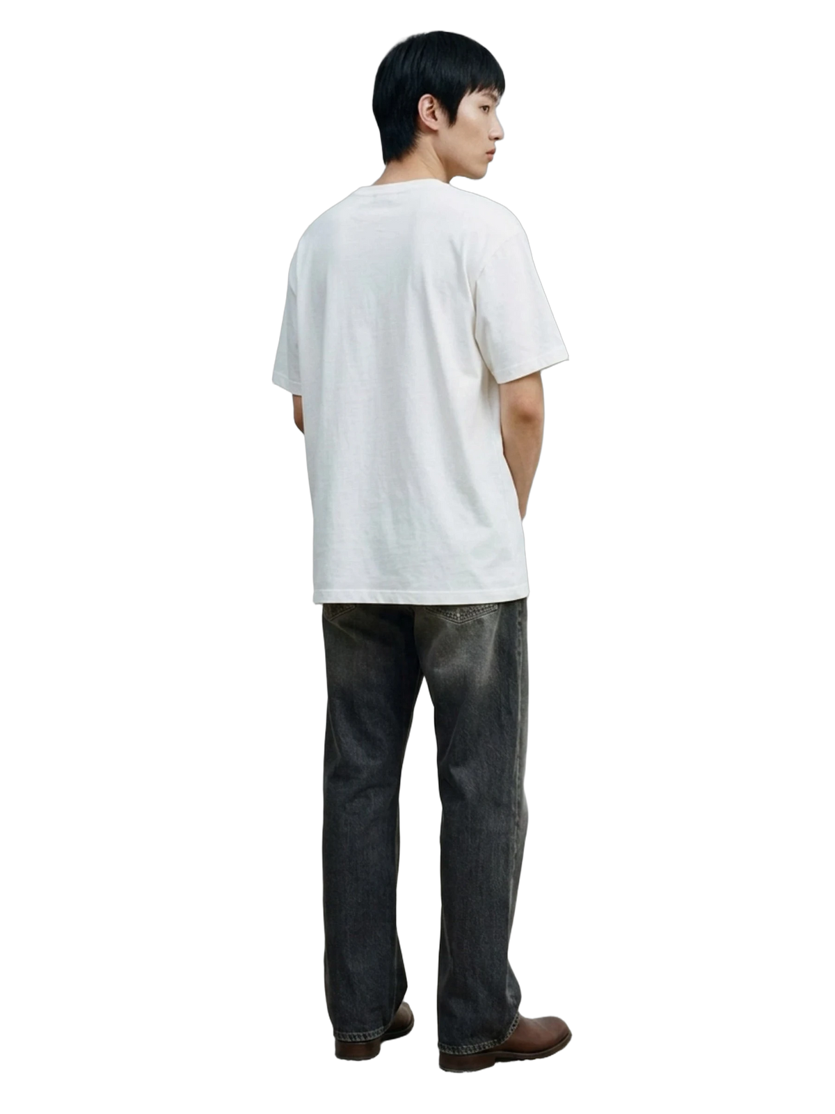 Dark Feminine Energy Tee in white, men's cut