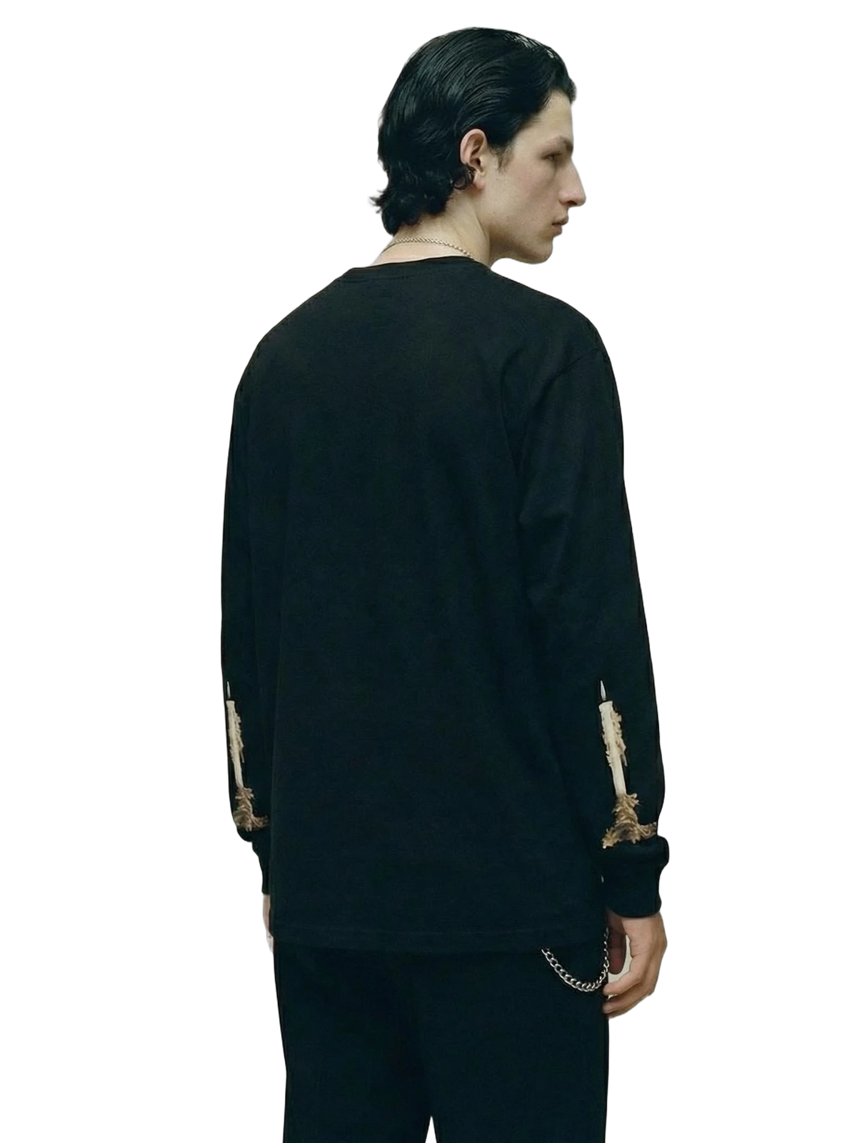 Devotio Longsleeve in black, men's cut