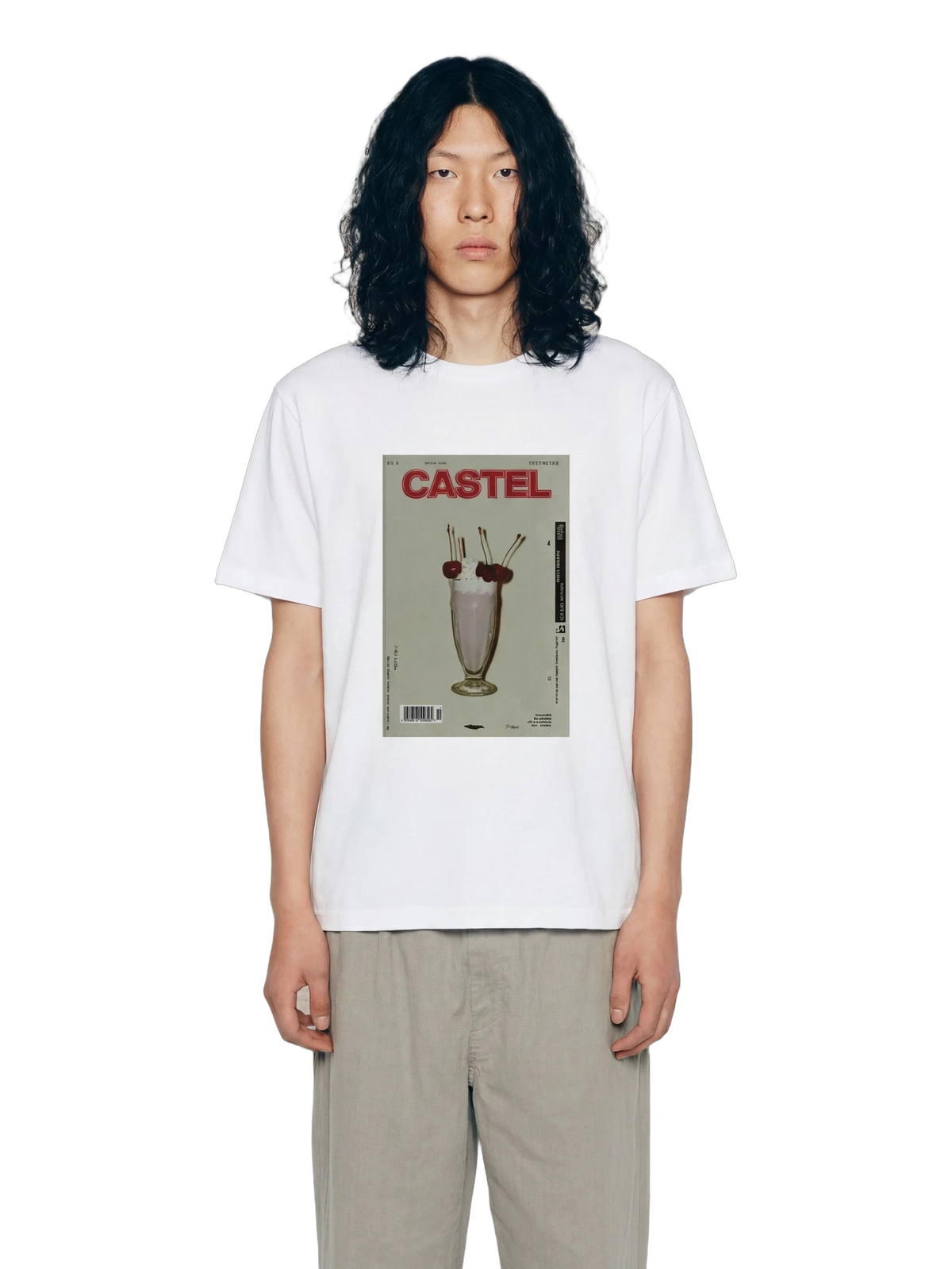 Dolce Tee in white, men's cut