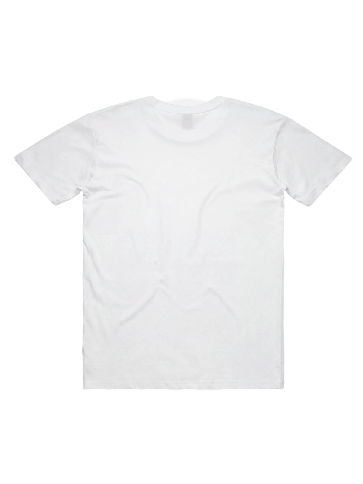 Dolce Tee in white, men's cut, flat lay