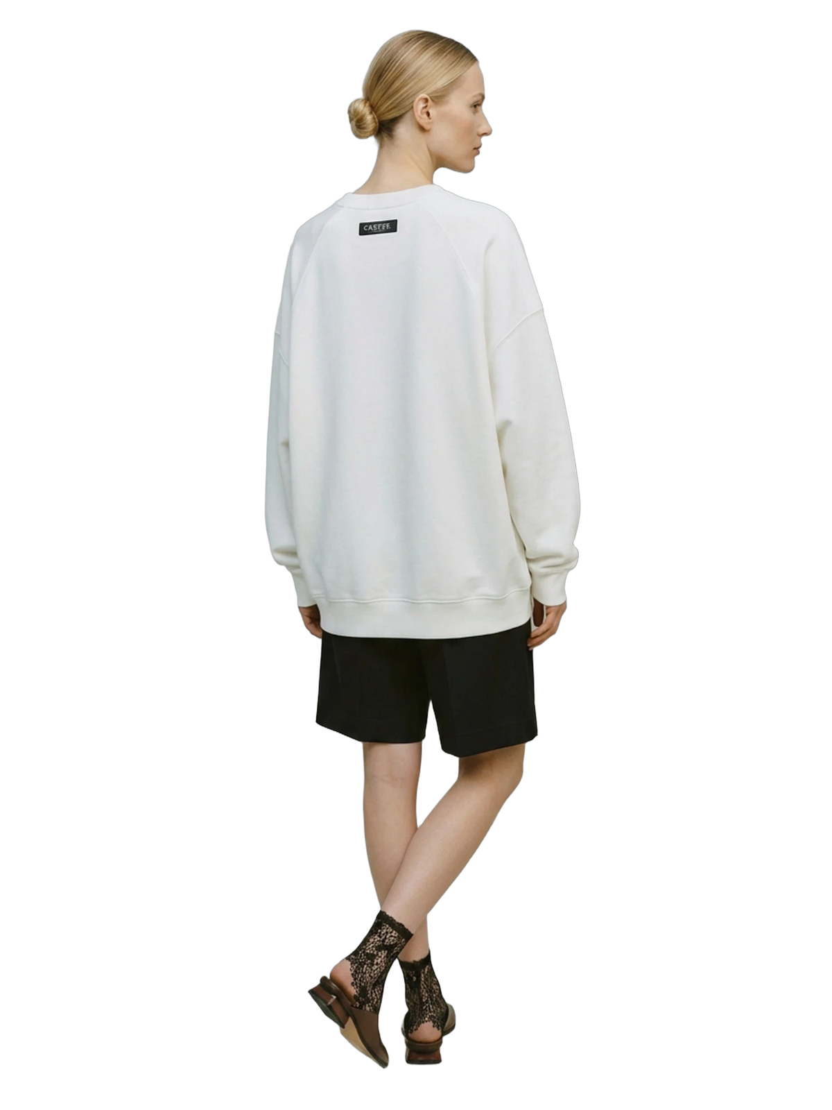Domani Sweatshirt in white, women's cut