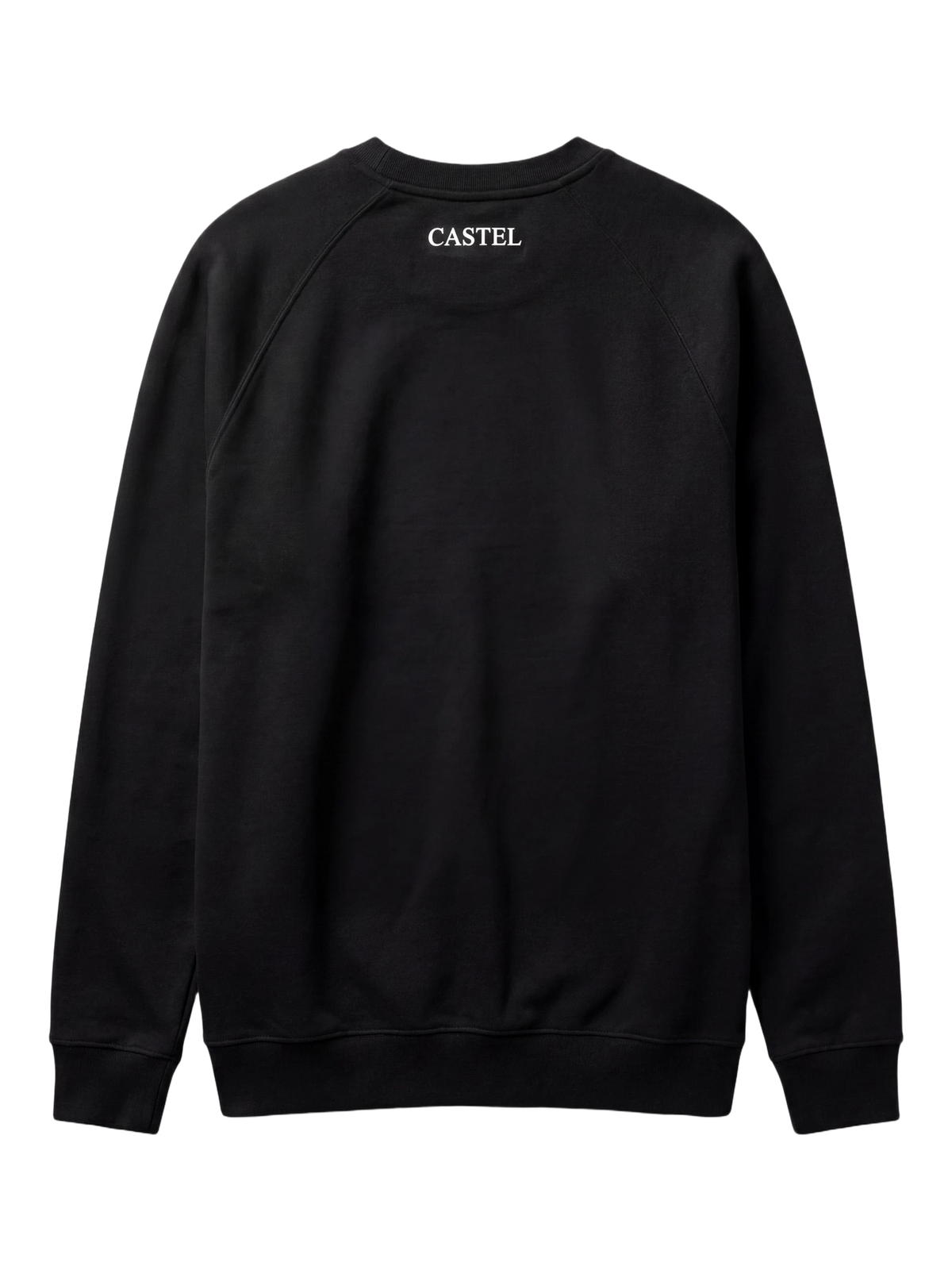 Domani Sweatshirt in black, men's cut, flat lay