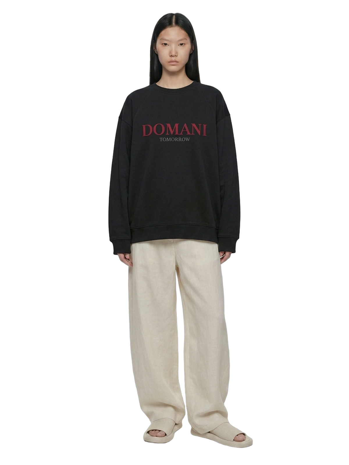 Domani Sweatshirt in black, women's cut