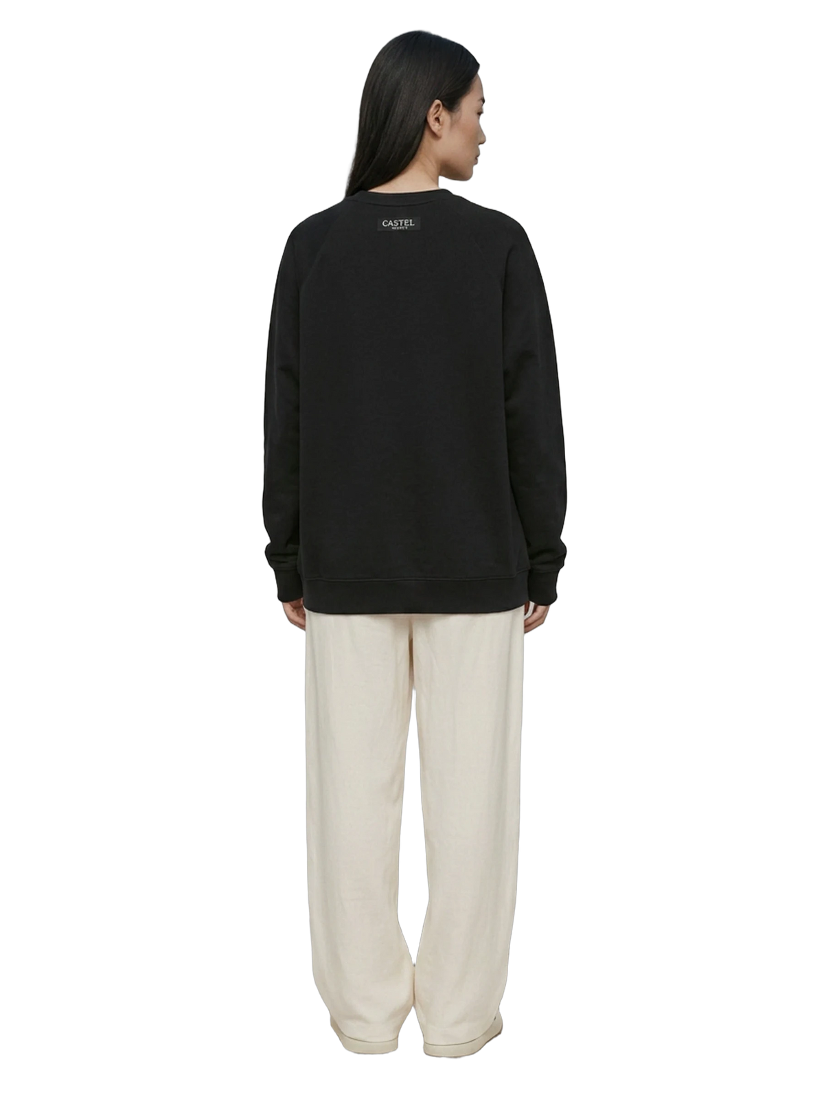 Domani Sweatshirt in black, women's cut
