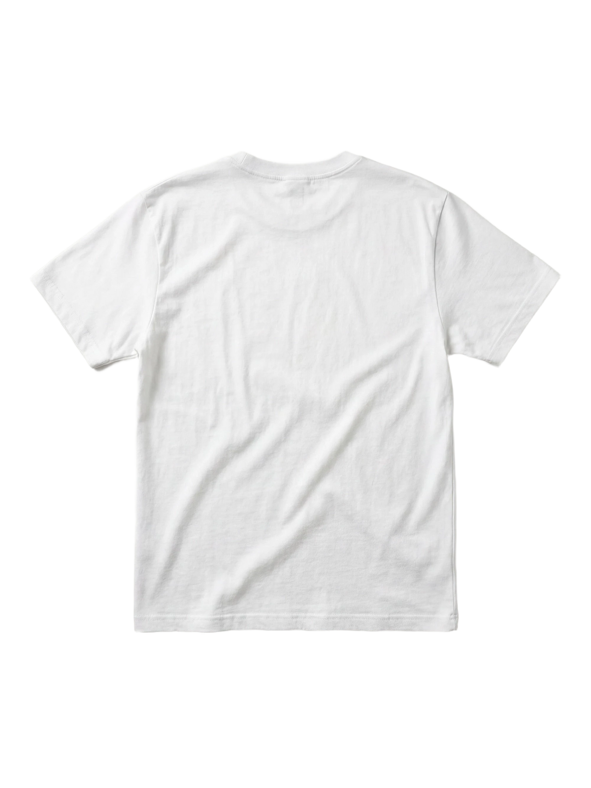 Domani Tee in white, women's cut, flat lay