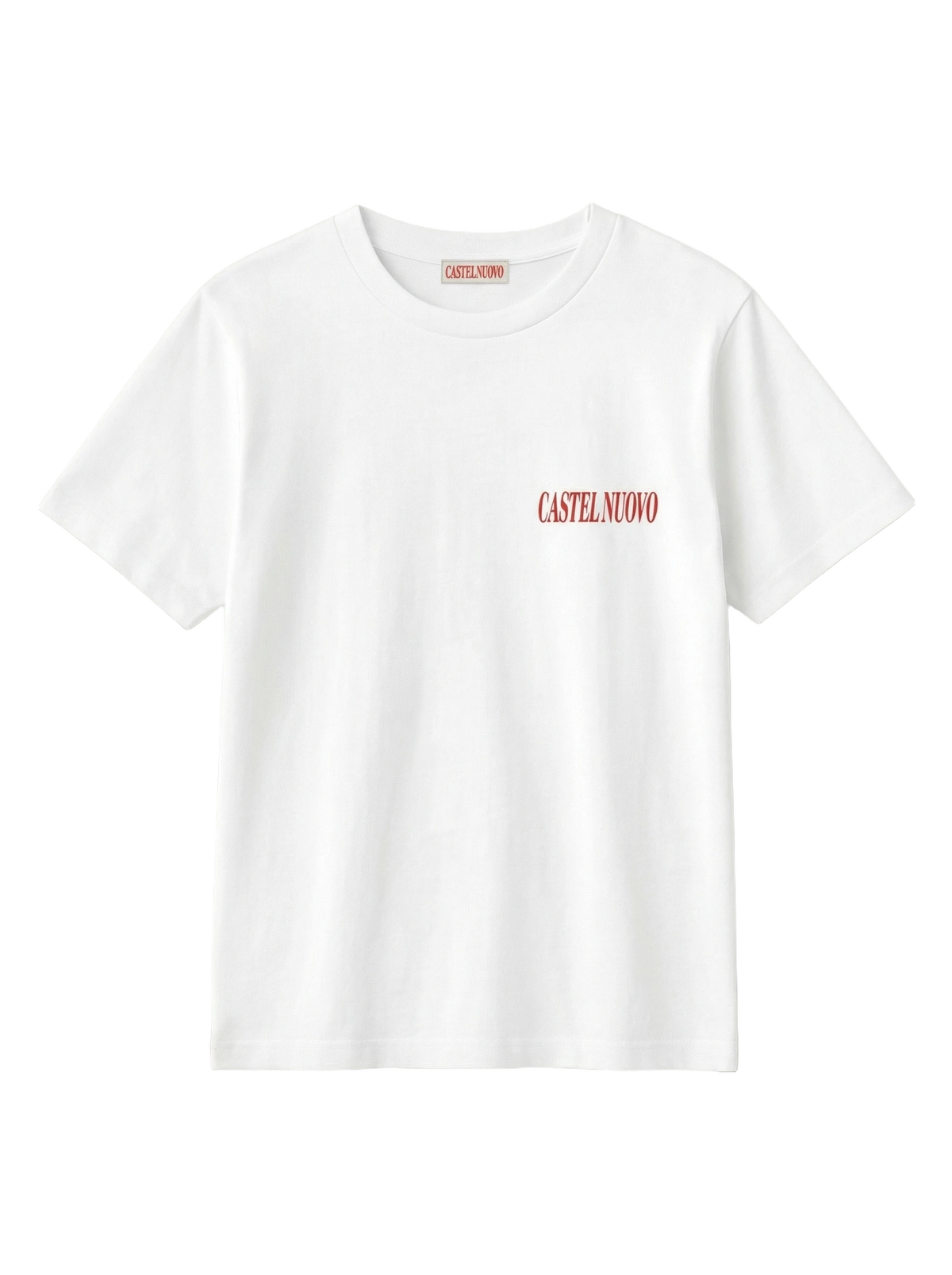 Mirror Tee in white, women's cut