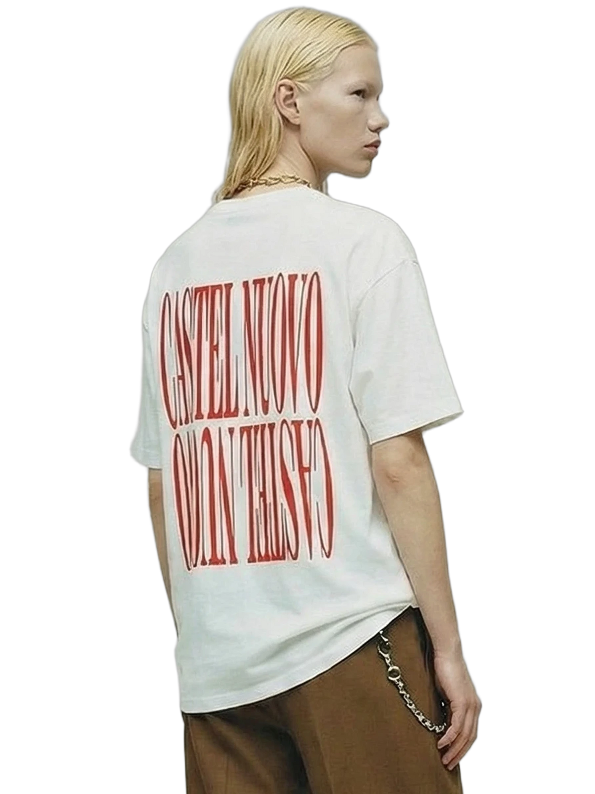 Mirror Tee in white, women's cut