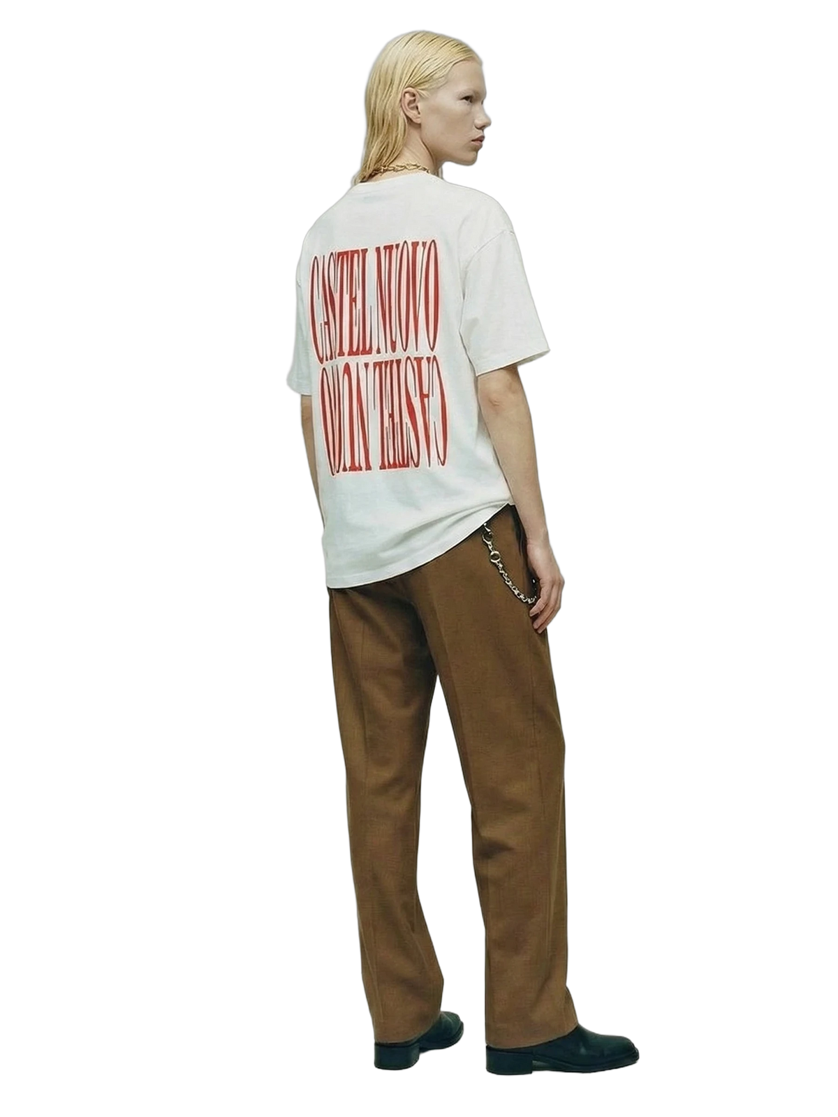 Mirror Tee in white, women's cut