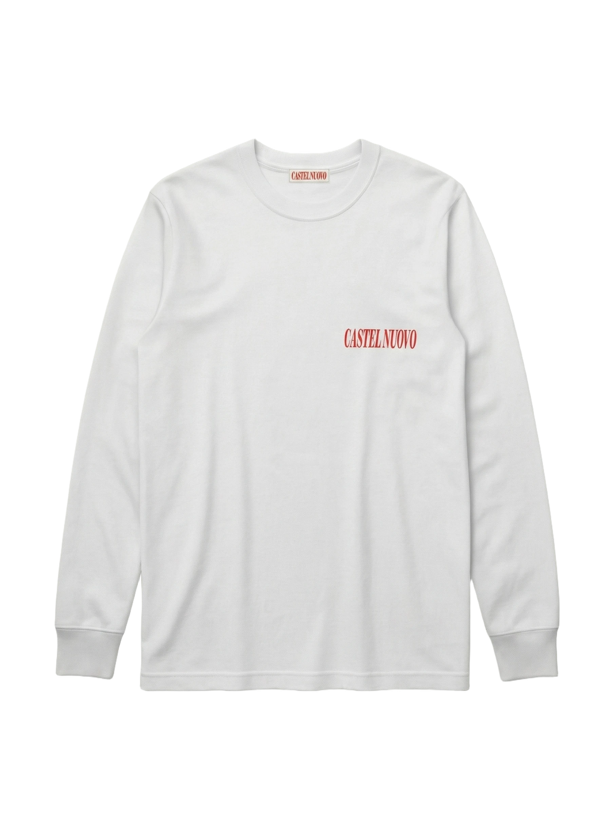 Mirror Longsleeve in white, men's cut