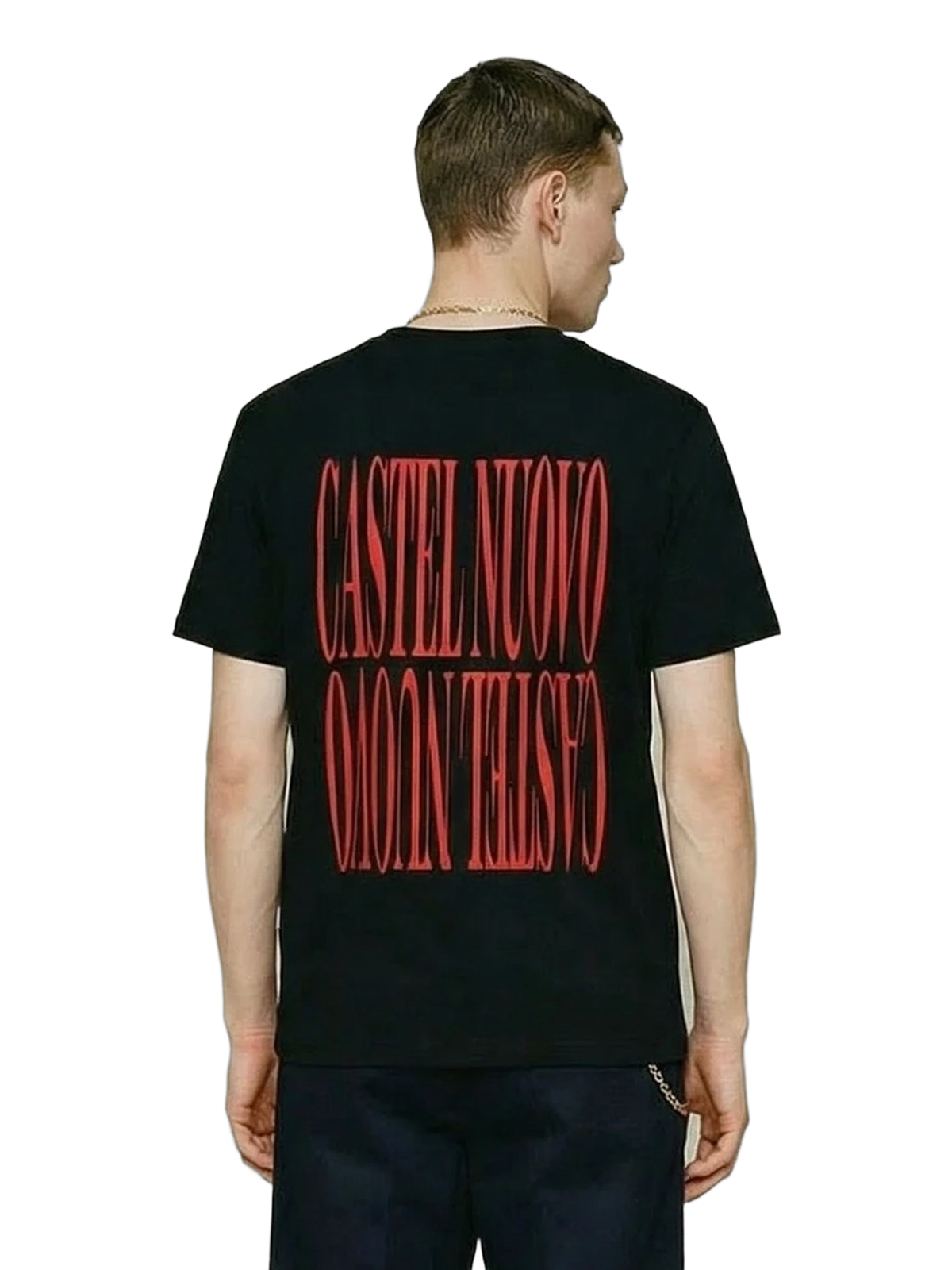 Mirror Tee in black, men's cut