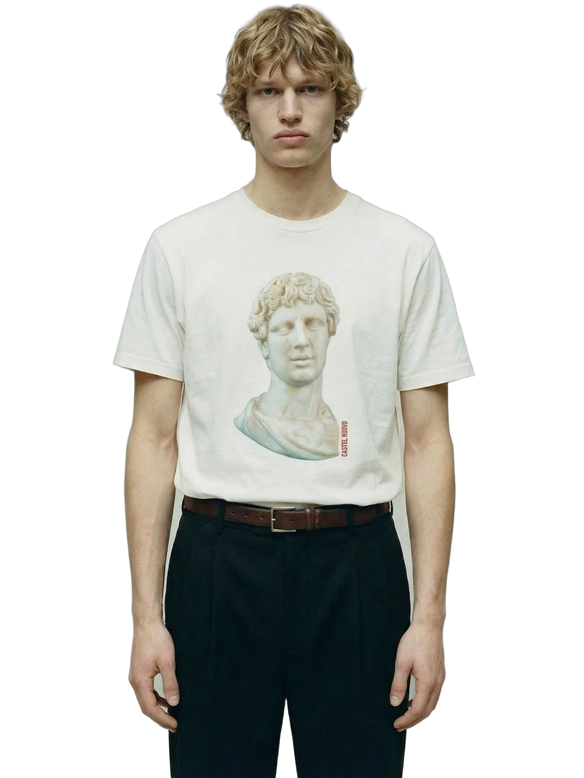 Effigy Tee in white, men's cut