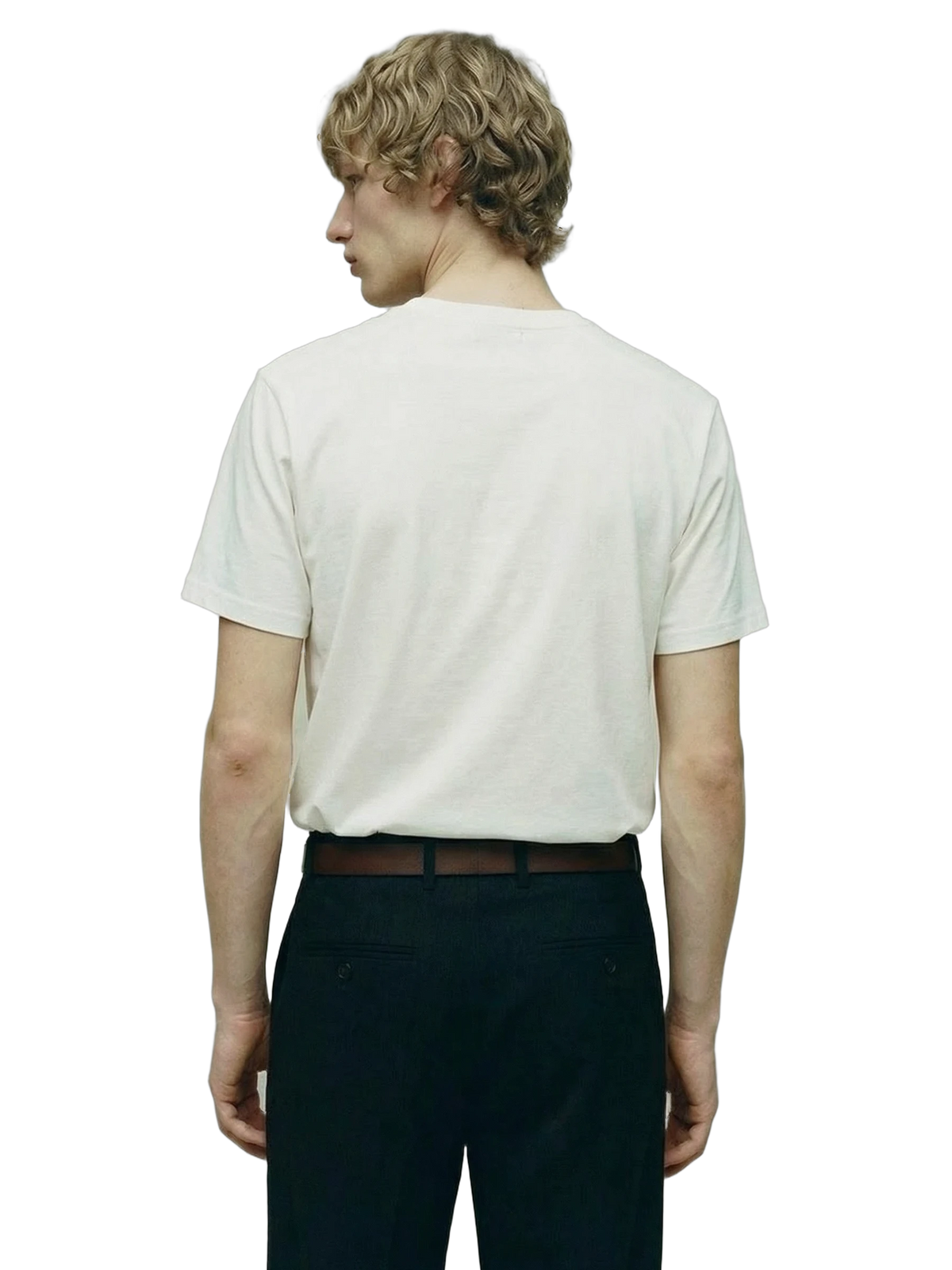 Effigy Tee in white, men's cut