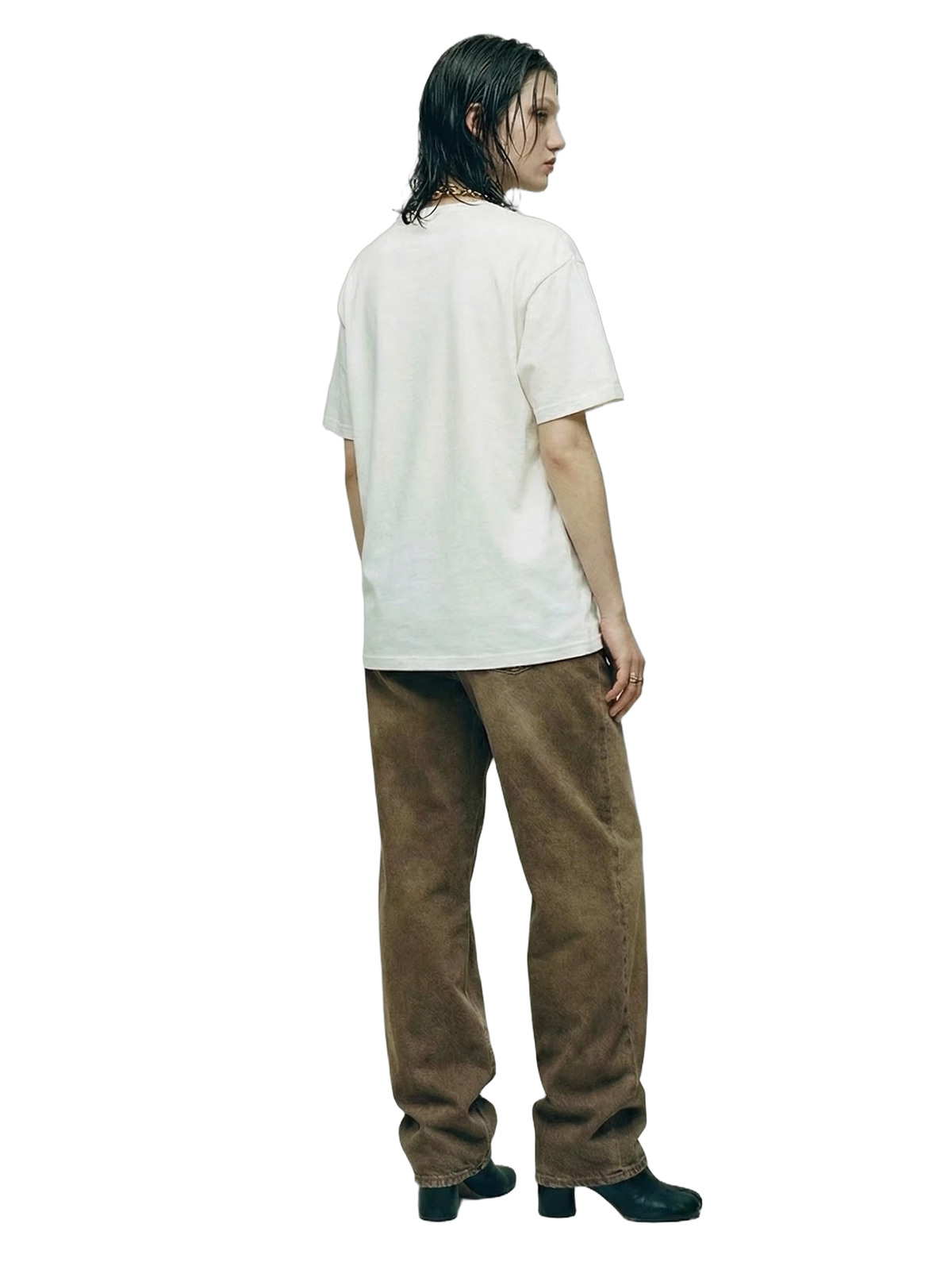 Effigy Tee in white, women's cut