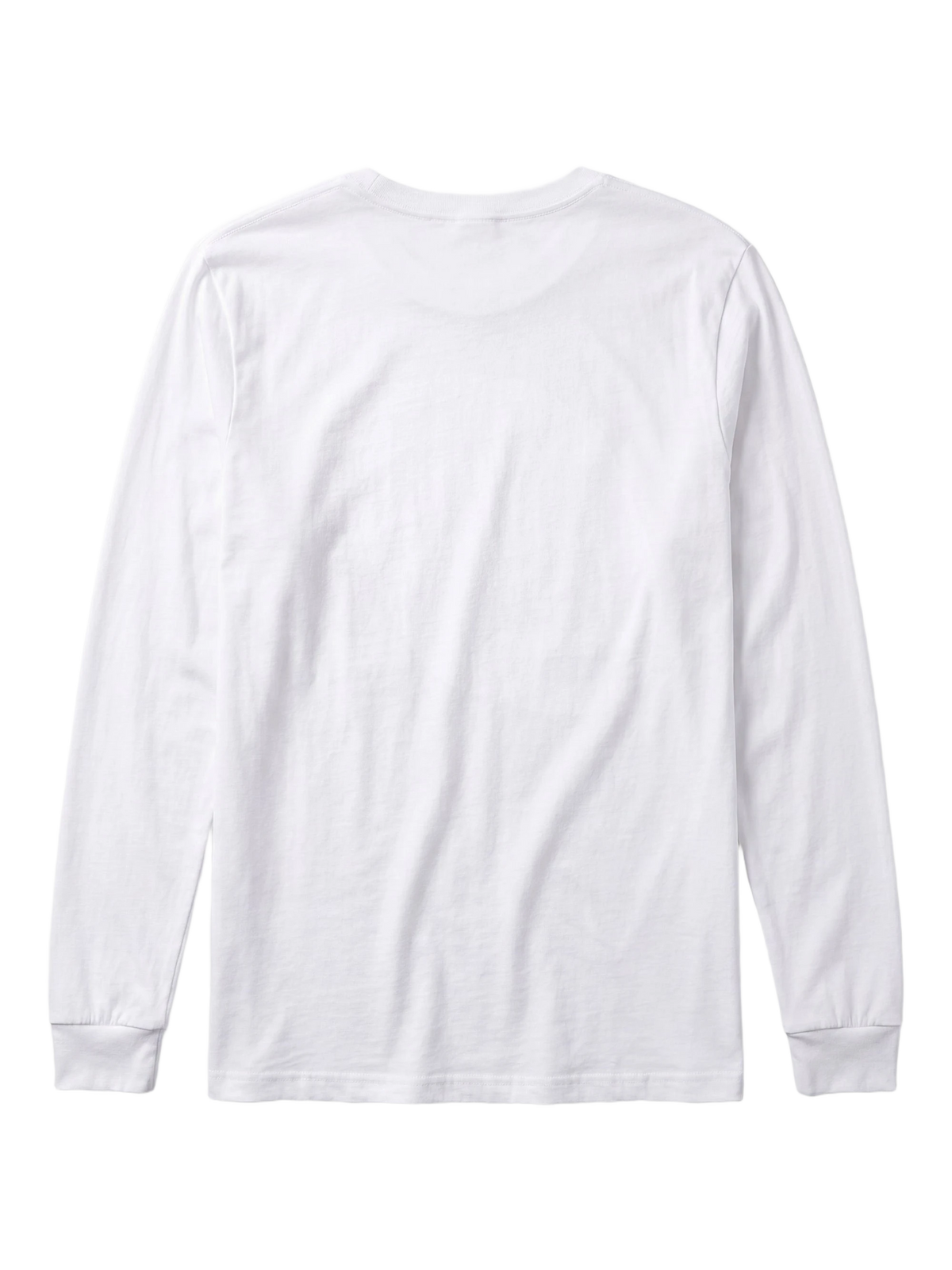 Elsewhere Long Sleeve in white, men's cut, flat lay