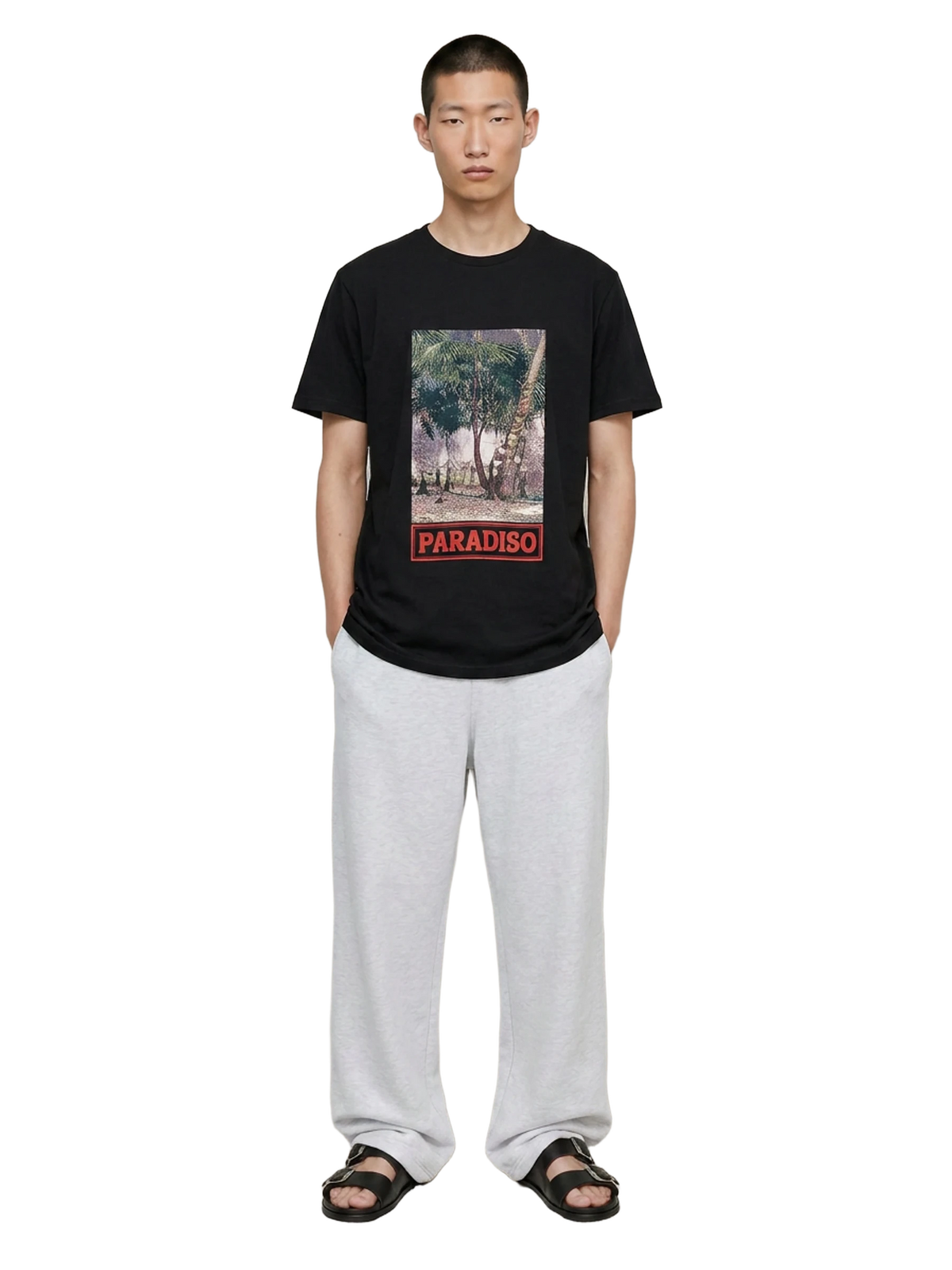 Elsewhere Tee in black, men's cut