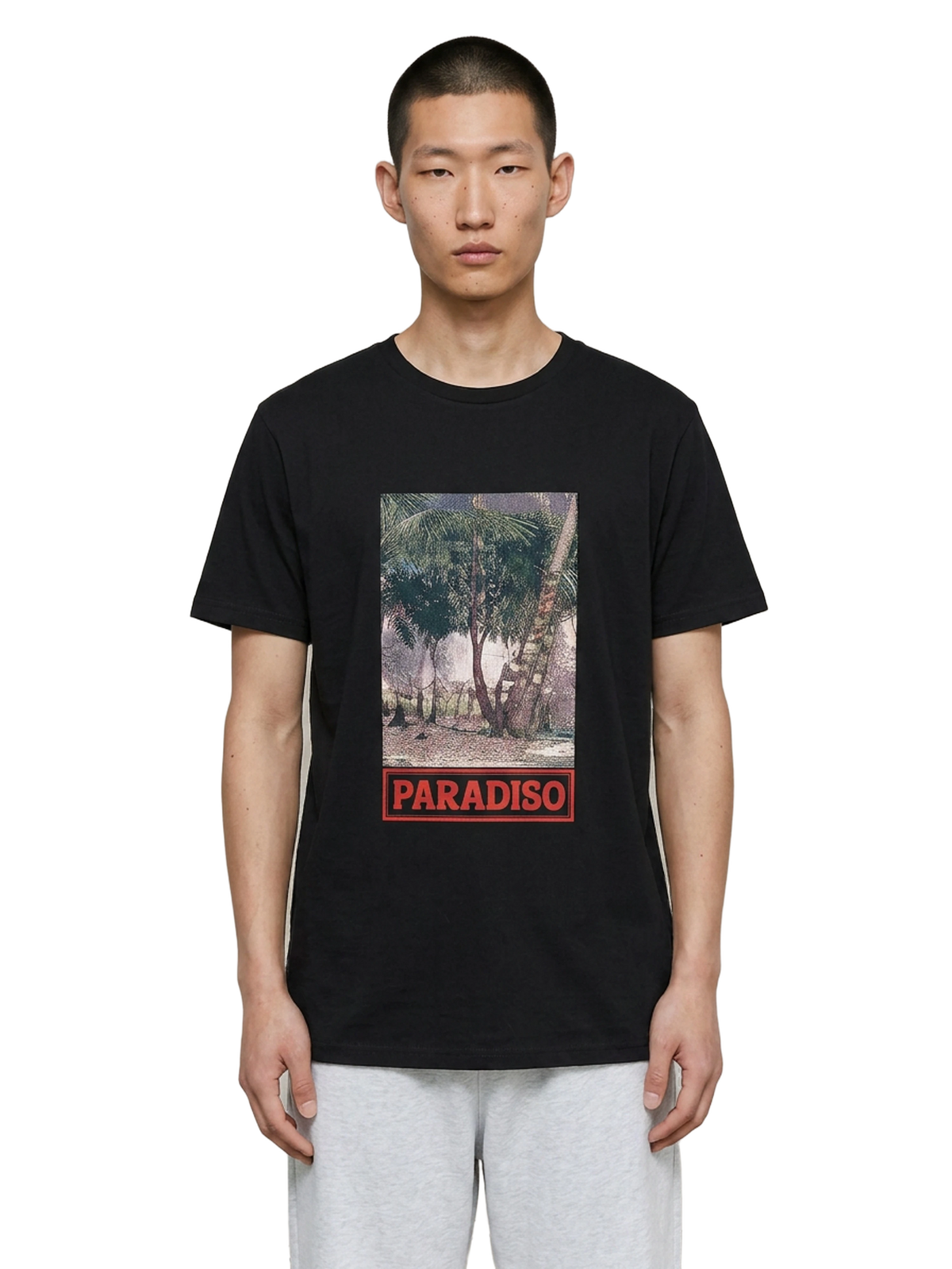 Elsewhere Tee in black, men's cut